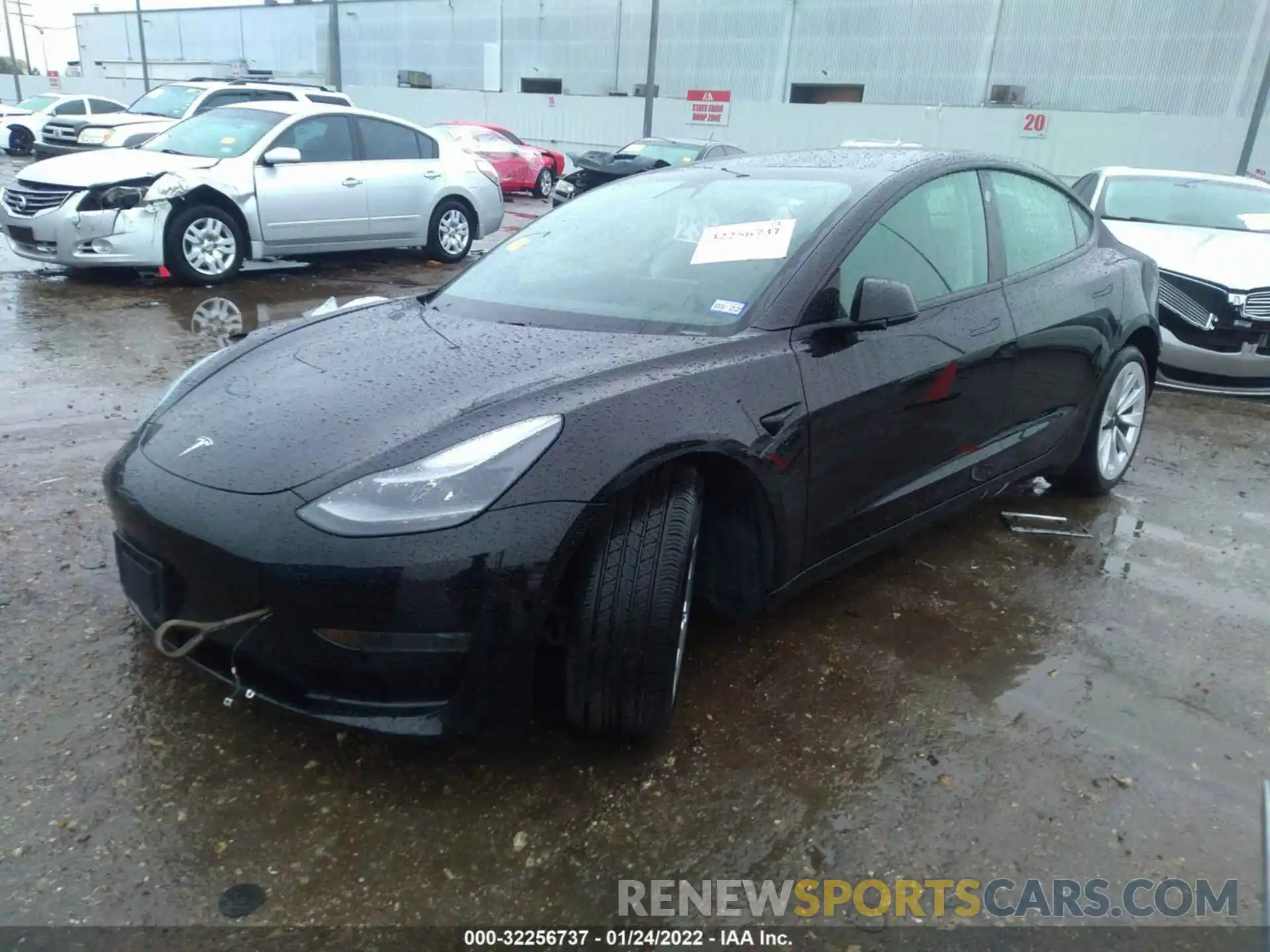 2 Фотография поврежденного автомобиля 5YJ3E1EA4MF977641 TESLA MODEL 3 2021