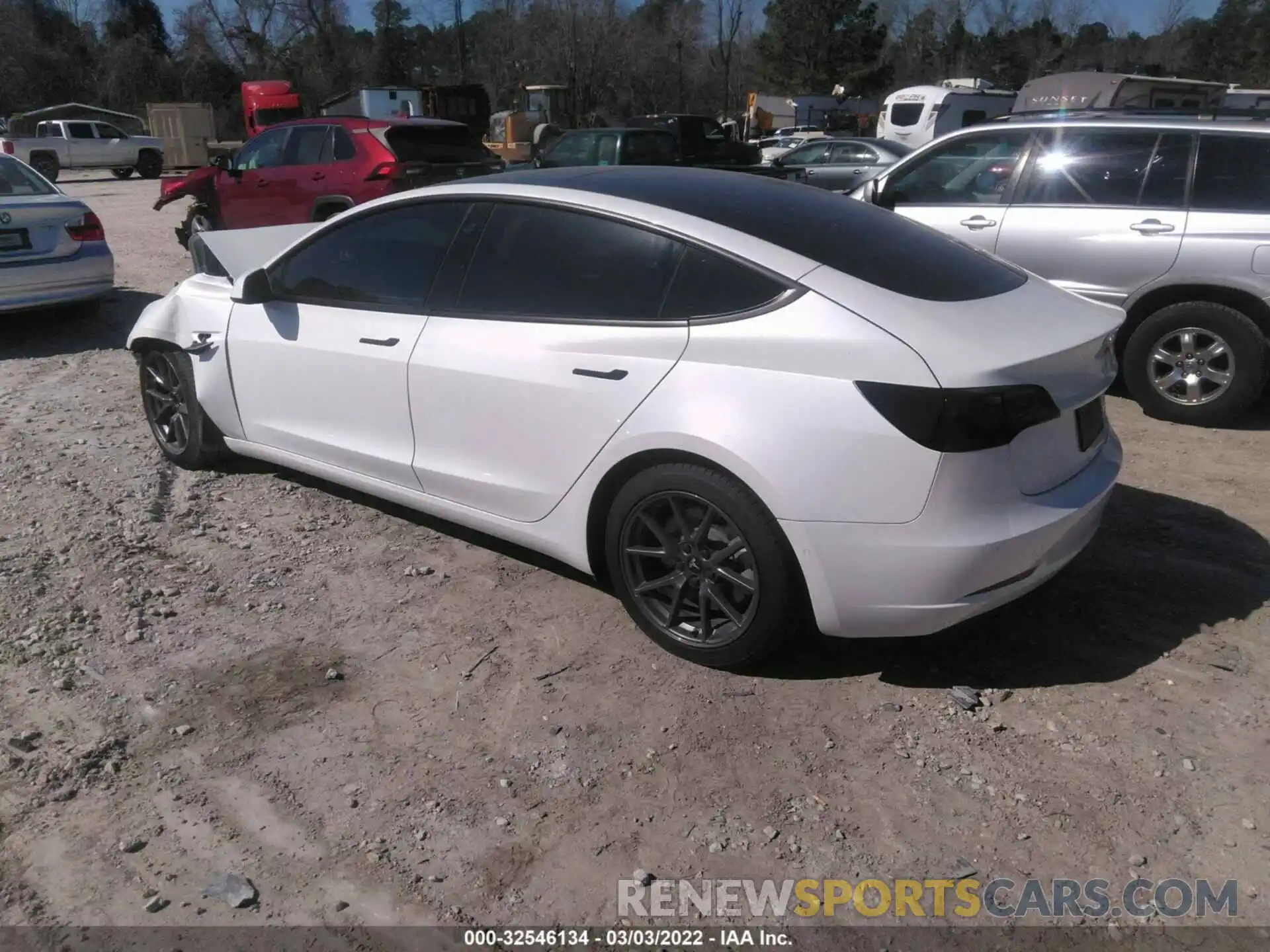 3 Photograph of a damaged car 5YJ3E1EA4MF987070 TESLA MODEL 3 2021