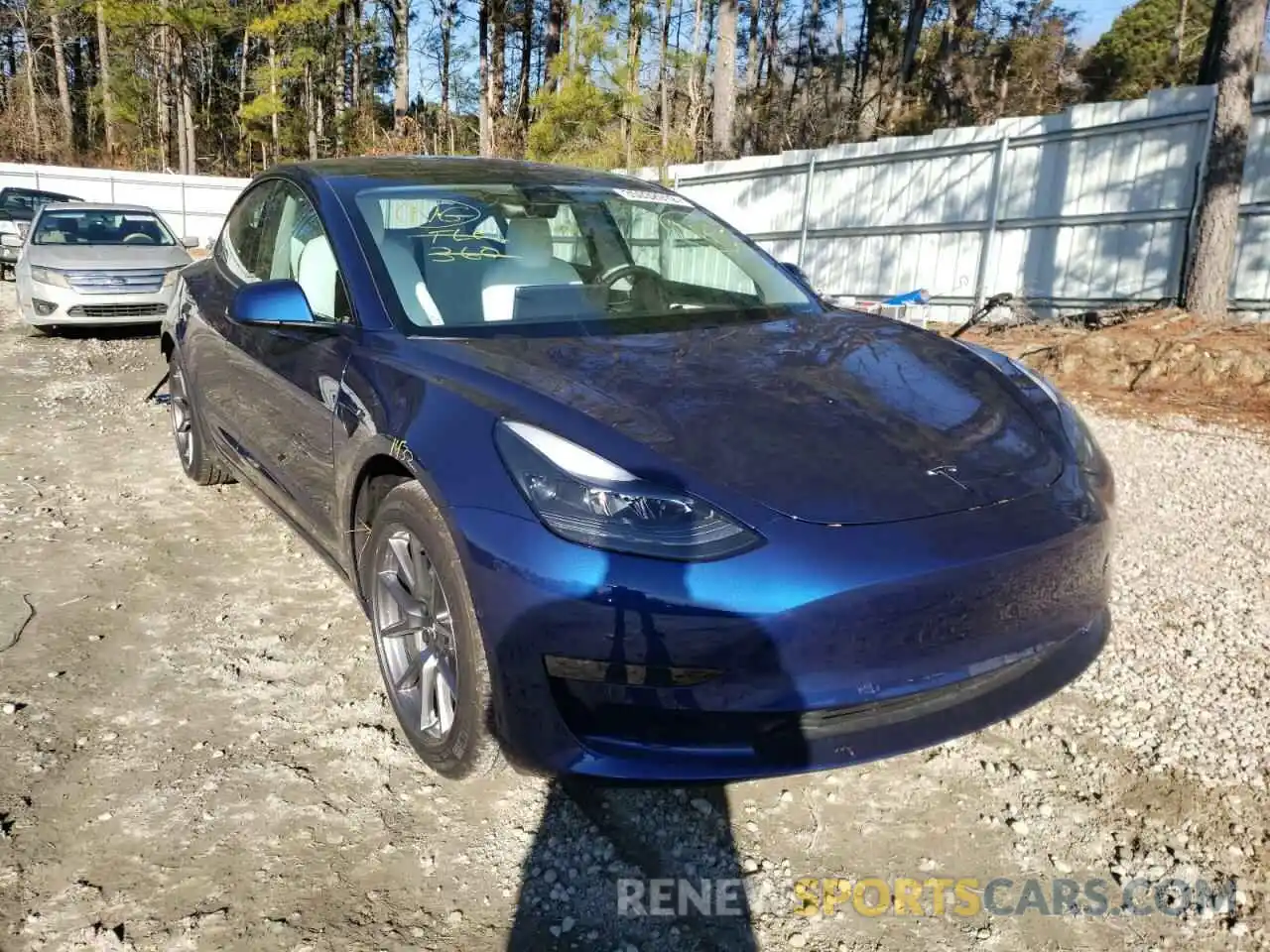 1 Photograph of a damaged car 5YJ3E1EA4MF987425 TESLA MODEL 3 2021