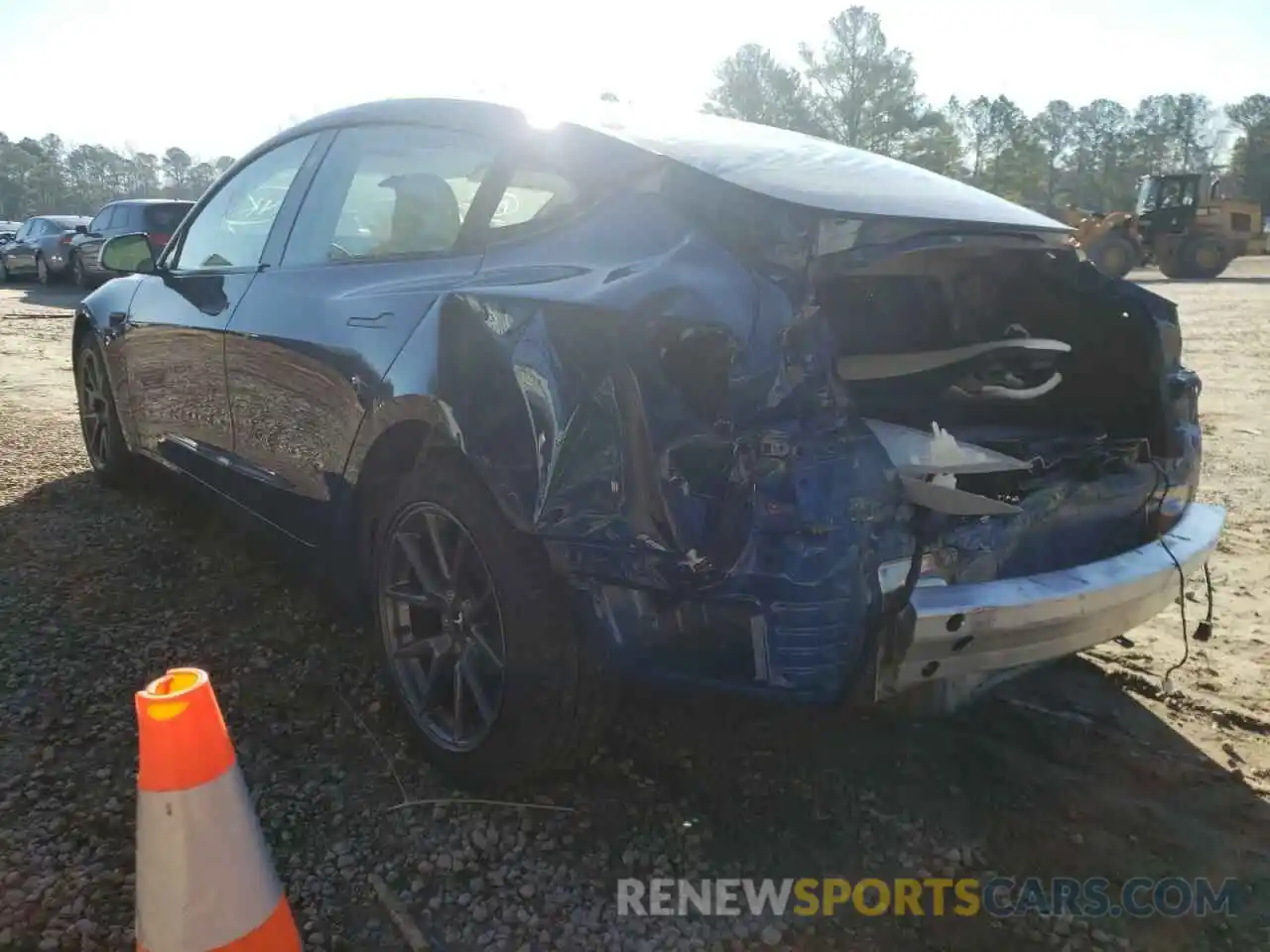 3 Photograph of a damaged car 5YJ3E1EA4MF987425 TESLA MODEL 3 2021