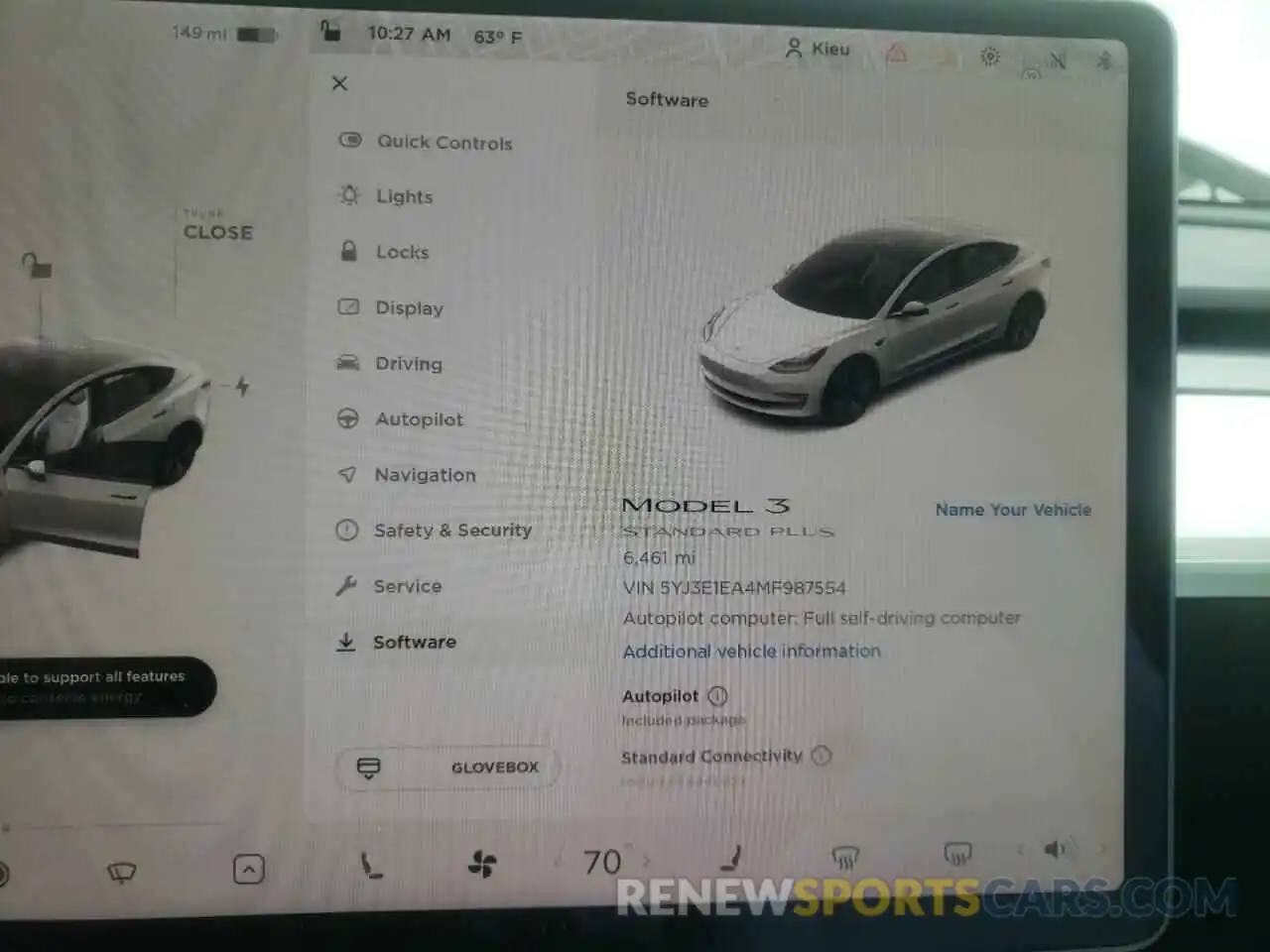 8 Фотография поврежденного автомобиля 5YJ3E1EA4MF987554 TESLA MODEL 3 2021