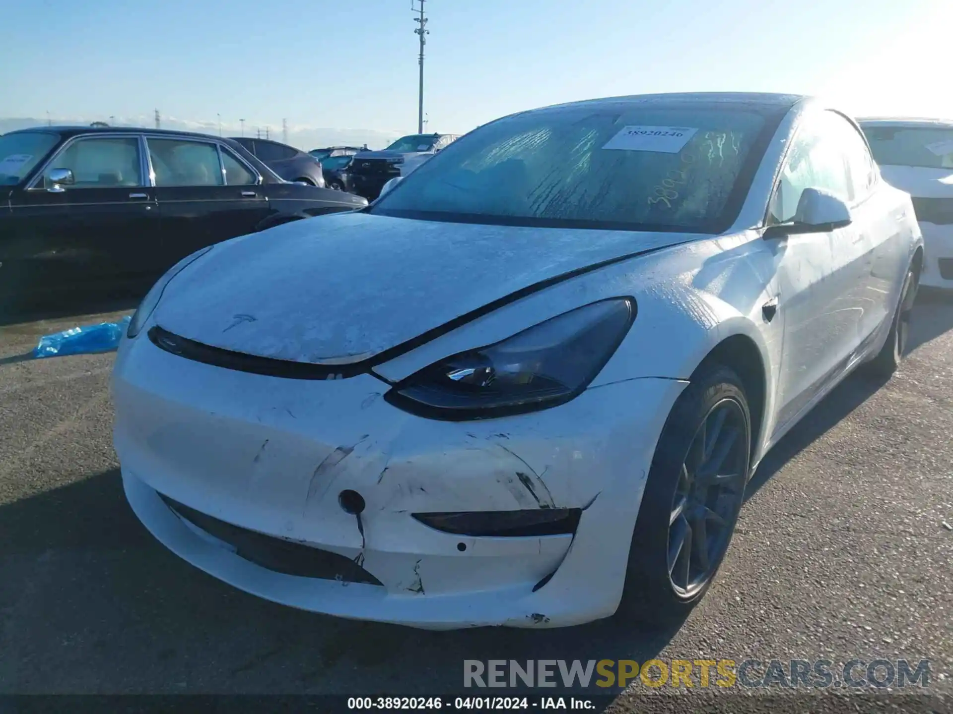 6 Photograph of a damaged car 5YJ3E1EA4MF992530 TESLA MODEL 3 2021