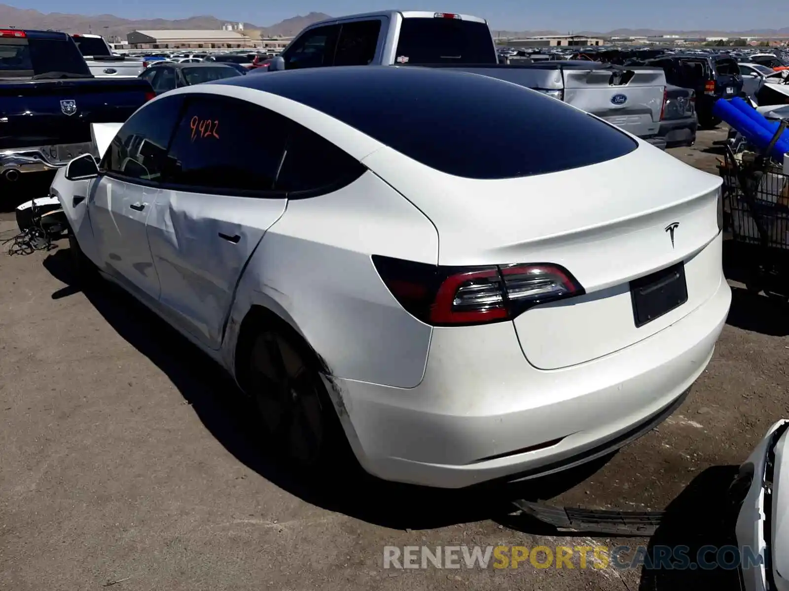 3 Photograph of a damaged car 5YJ3E1EA4MF994245 TESLA MODEL 3 2021