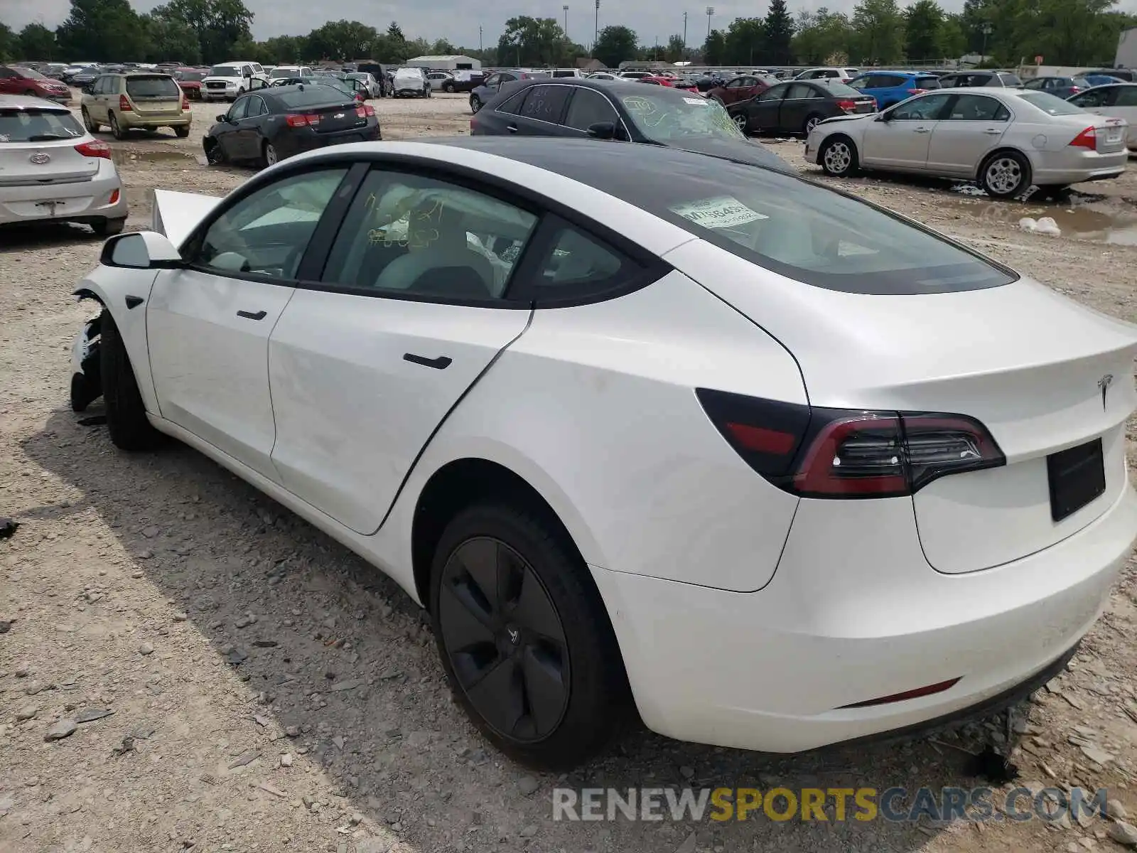 3 Photograph of a damaged car 5YJ3E1EA4MF994262 TESLA MODEL 3 2021