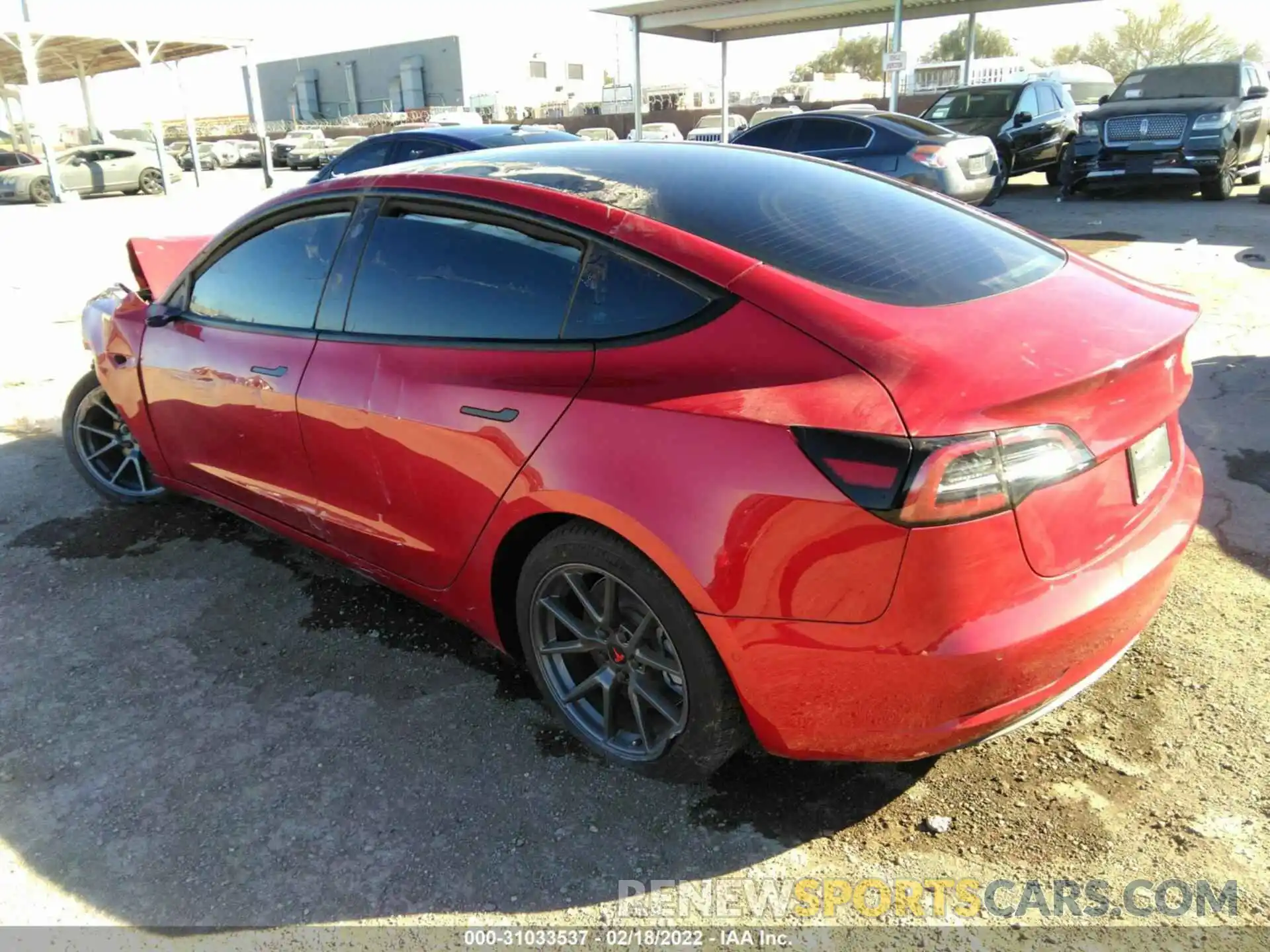 3 Photograph of a damaged car 5YJ3E1EA5MF001190 TESLA MODEL 3 2021