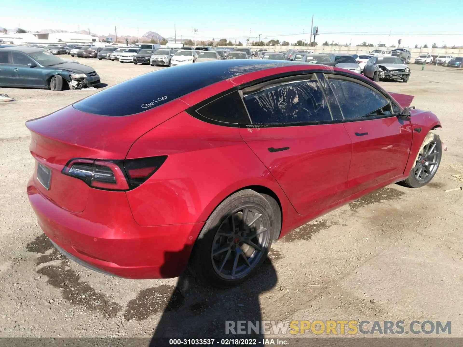 4 Фотография поврежденного автомобиля 5YJ3E1EA5MF001190 TESLA MODEL 3 2021