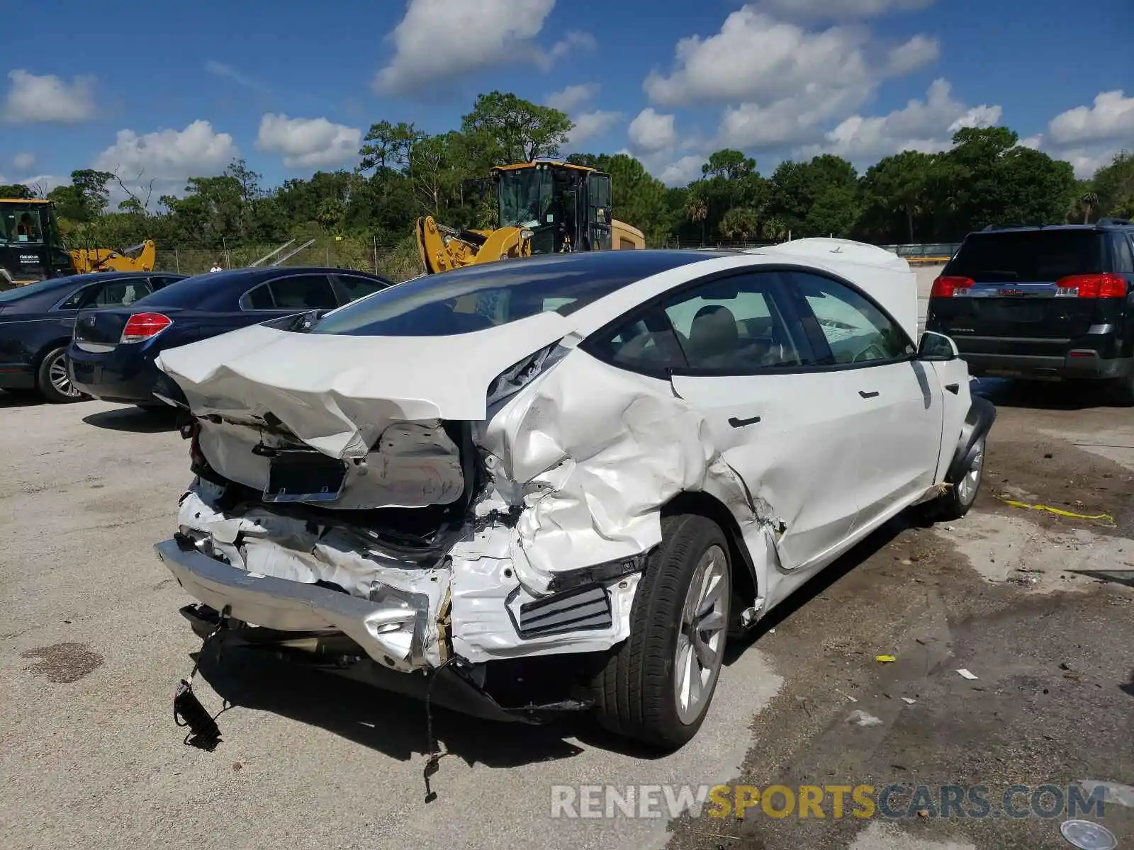 3 Photograph of a damaged car 5YJ3E1EA5MF029328 TESLA MODEL 3 2021