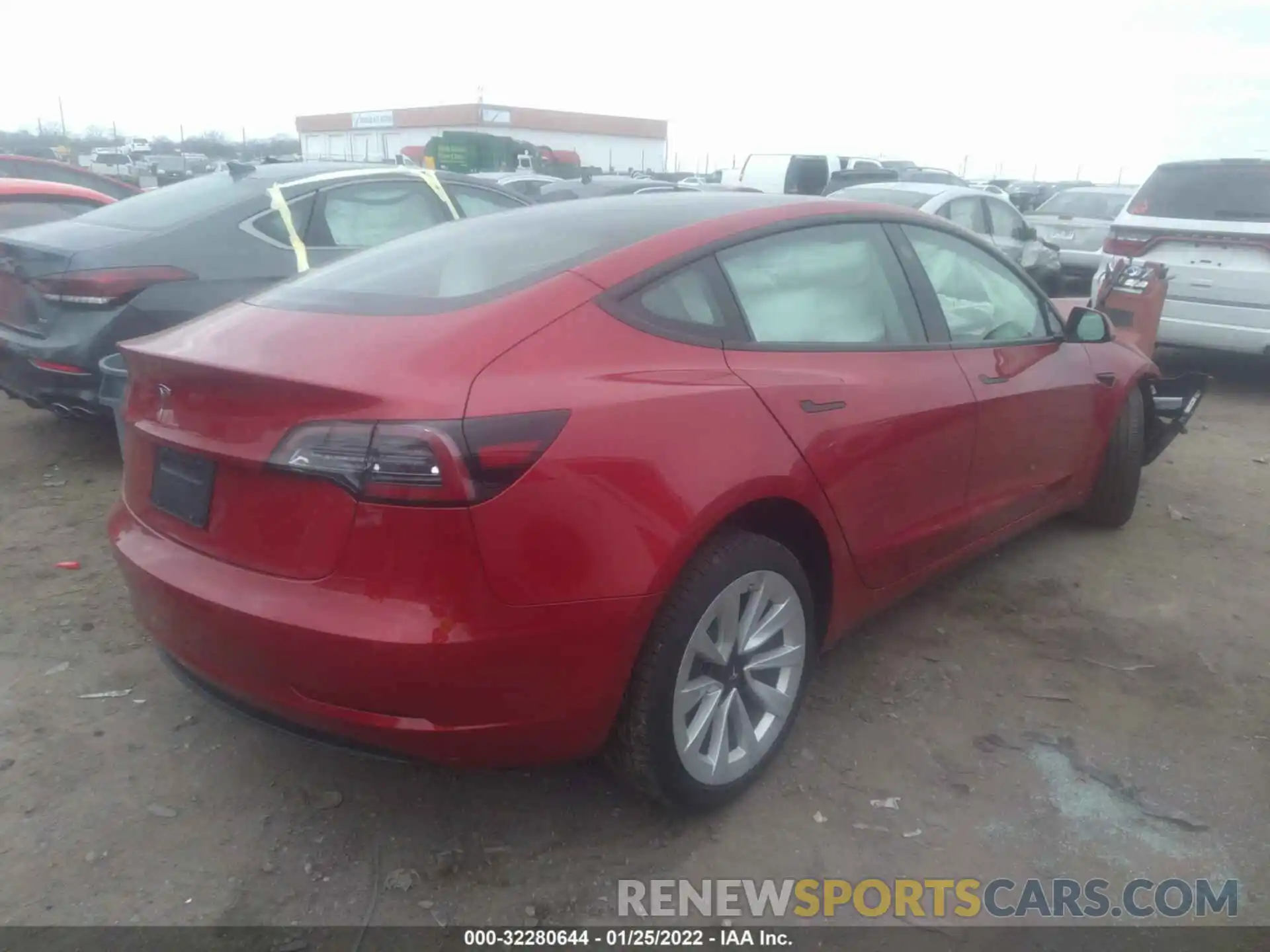 4 Фотография поврежденного автомобиля 5YJ3E1EA5MF045691 TESLA MODEL 3 2021