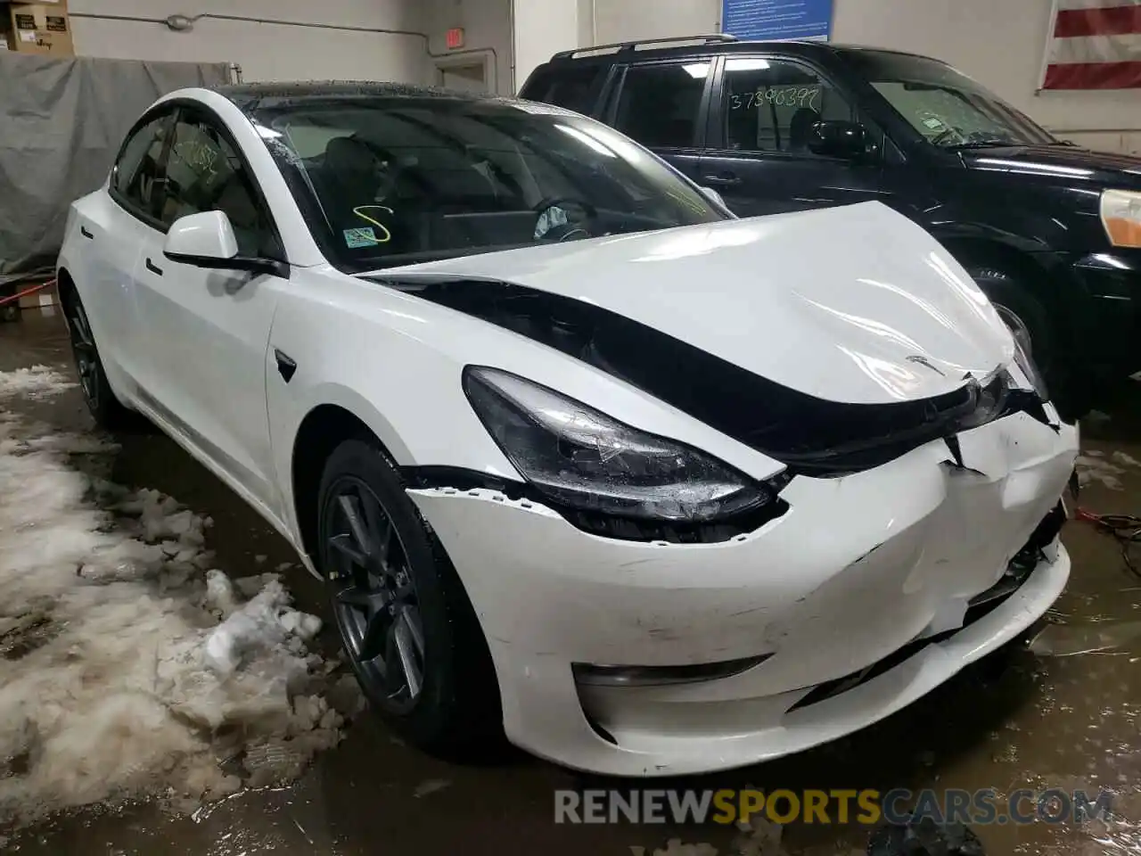 1 Фотография поврежденного автомобиля 5YJ3E1EA5MF047666 TESLA MODEL 3 2021