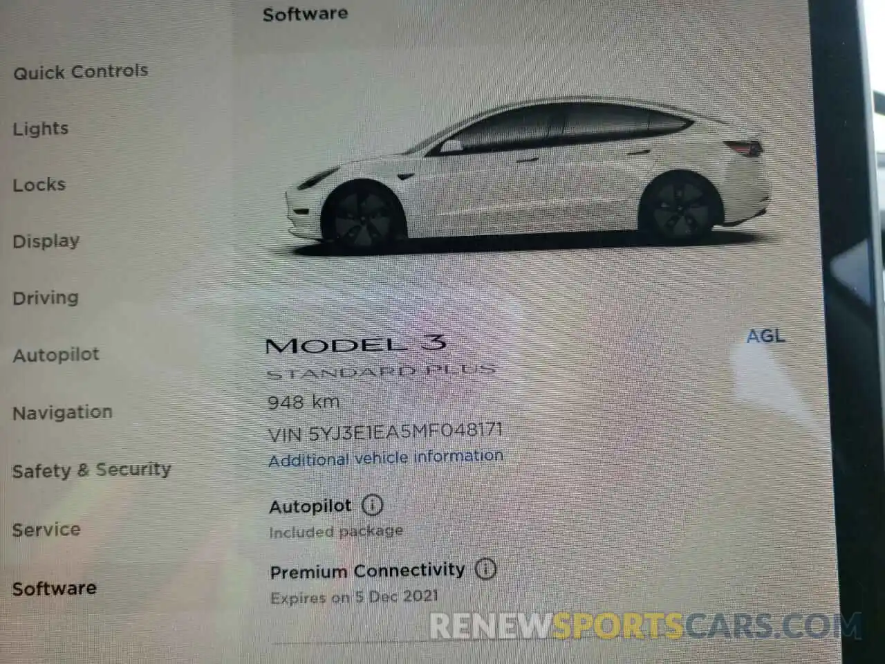 8 Photograph of a damaged car 5YJ3E1EA5MF048171 TESLA MODEL 3 2021