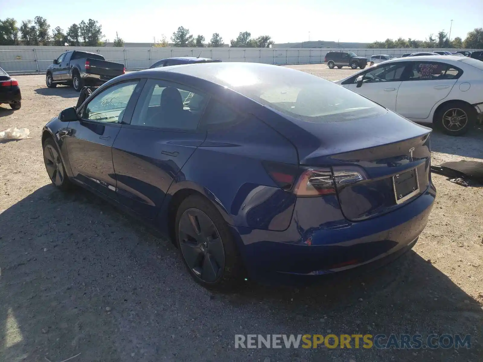 3 Photograph of a damaged car 5YJ3E1EA5MF060658 TESLA MODEL 3 2021