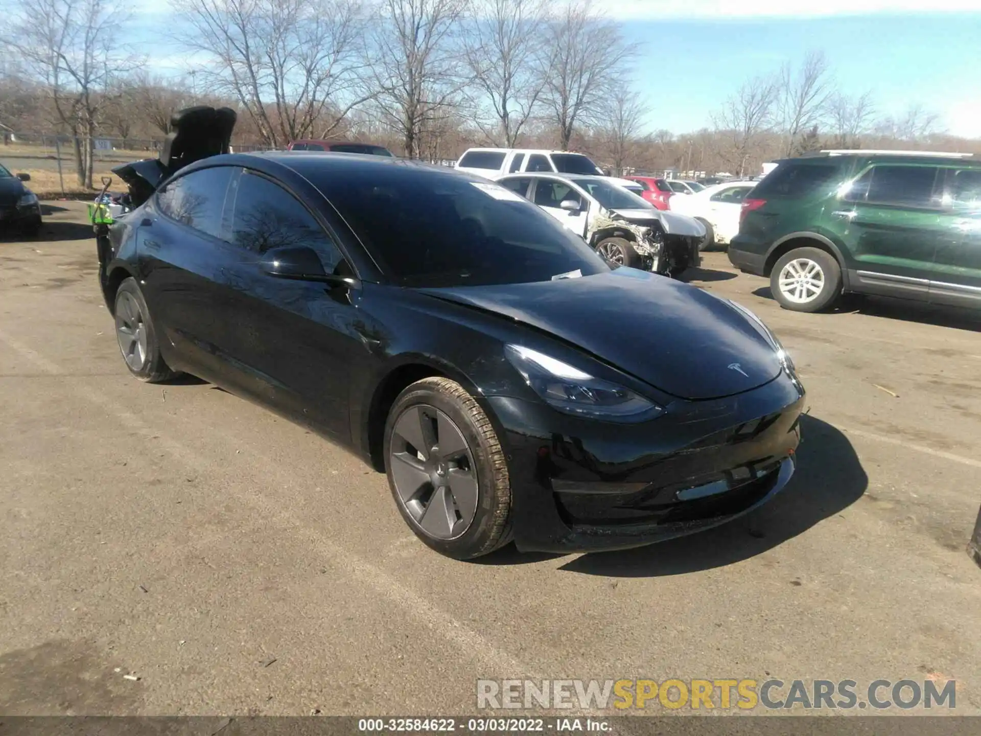 1 Фотография поврежденного автомобиля 5YJ3E1EA5MF062779 TESLA MODEL 3 2021