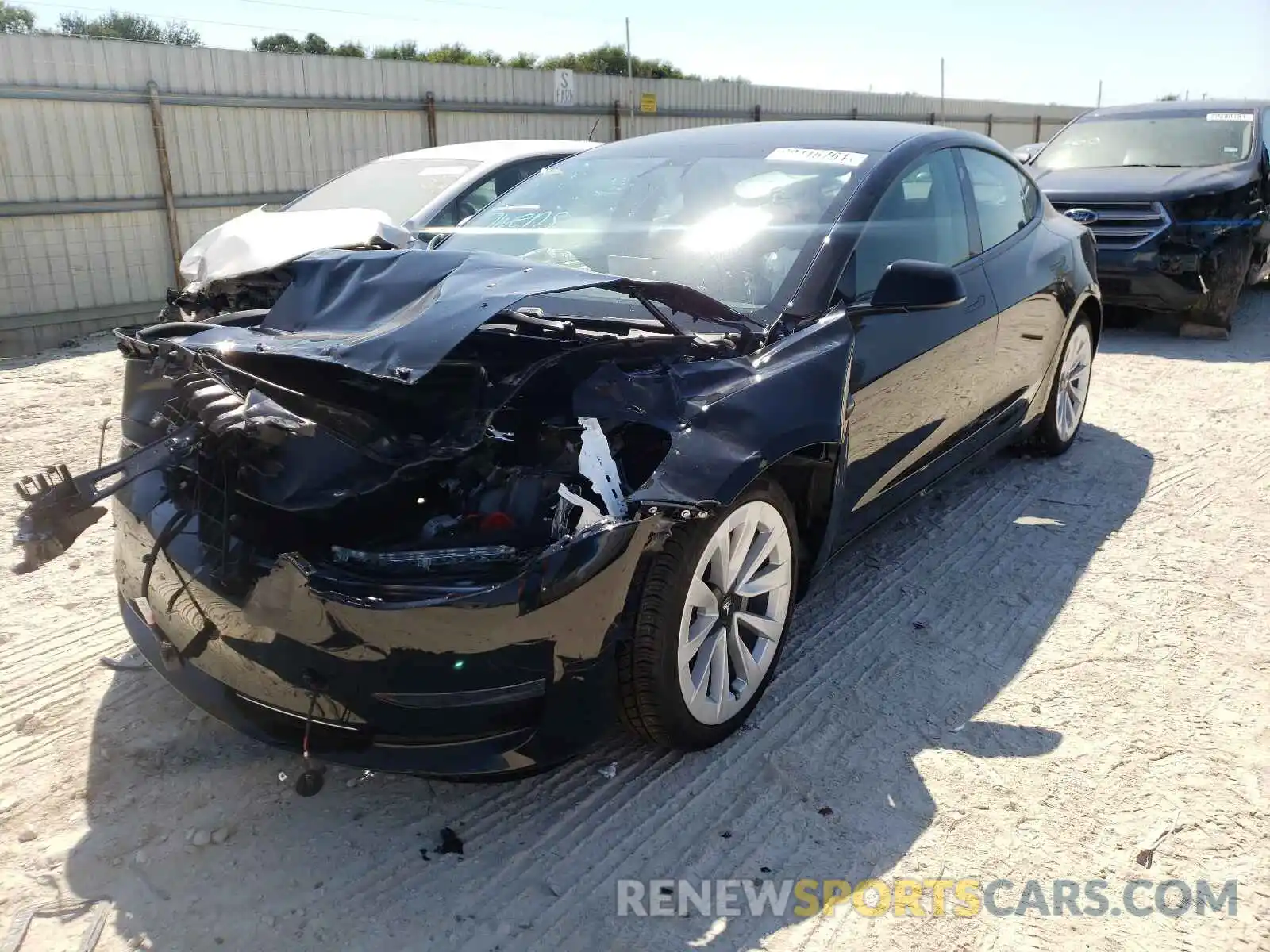 2 Фотография поврежденного автомобиля 5YJ3E1EA5MF063012 TESLA MODEL 3 2021