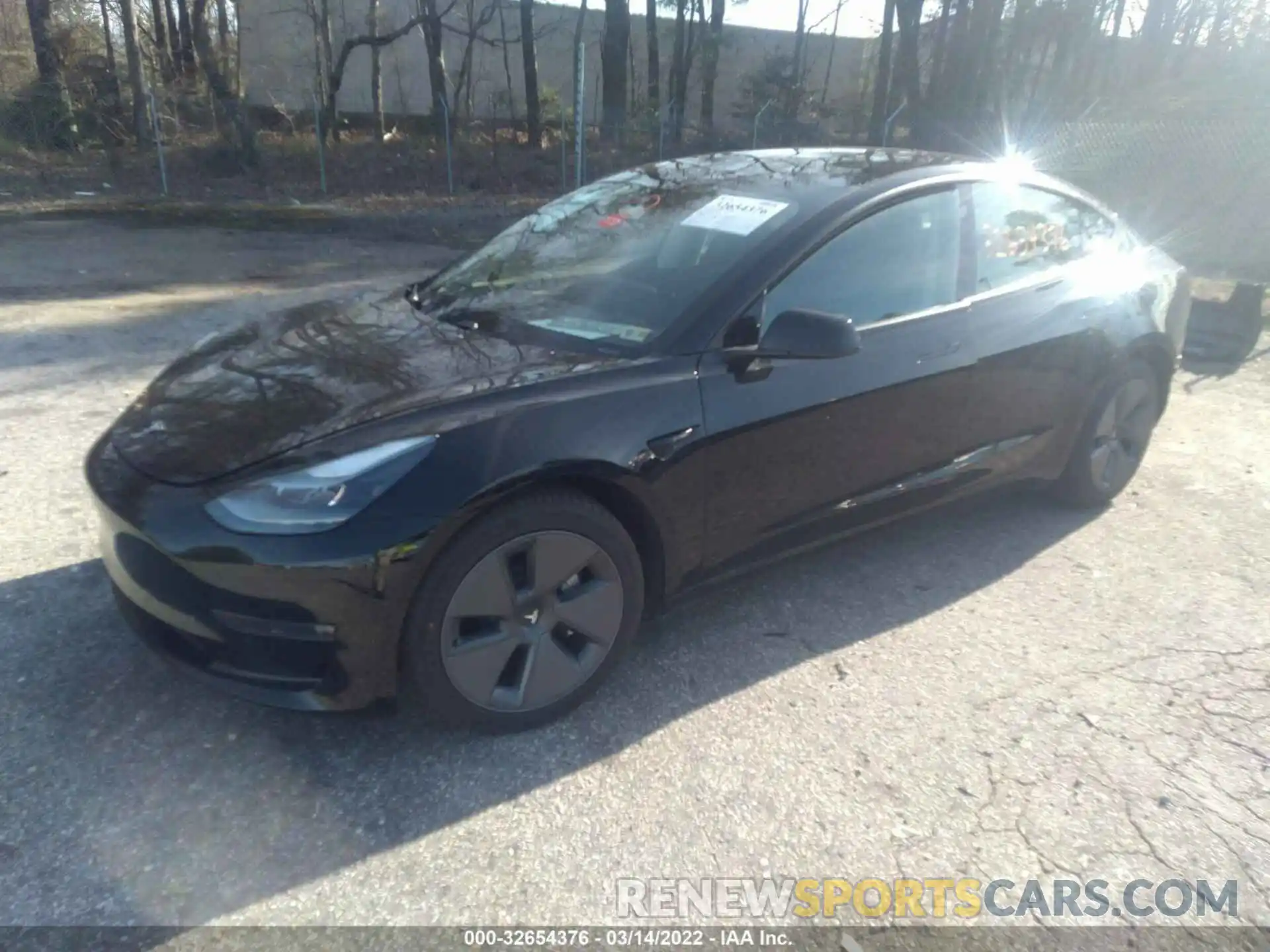 2 Photograph of a damaged car 5YJ3E1EA5MF083101 TESLA MODEL 3 2021