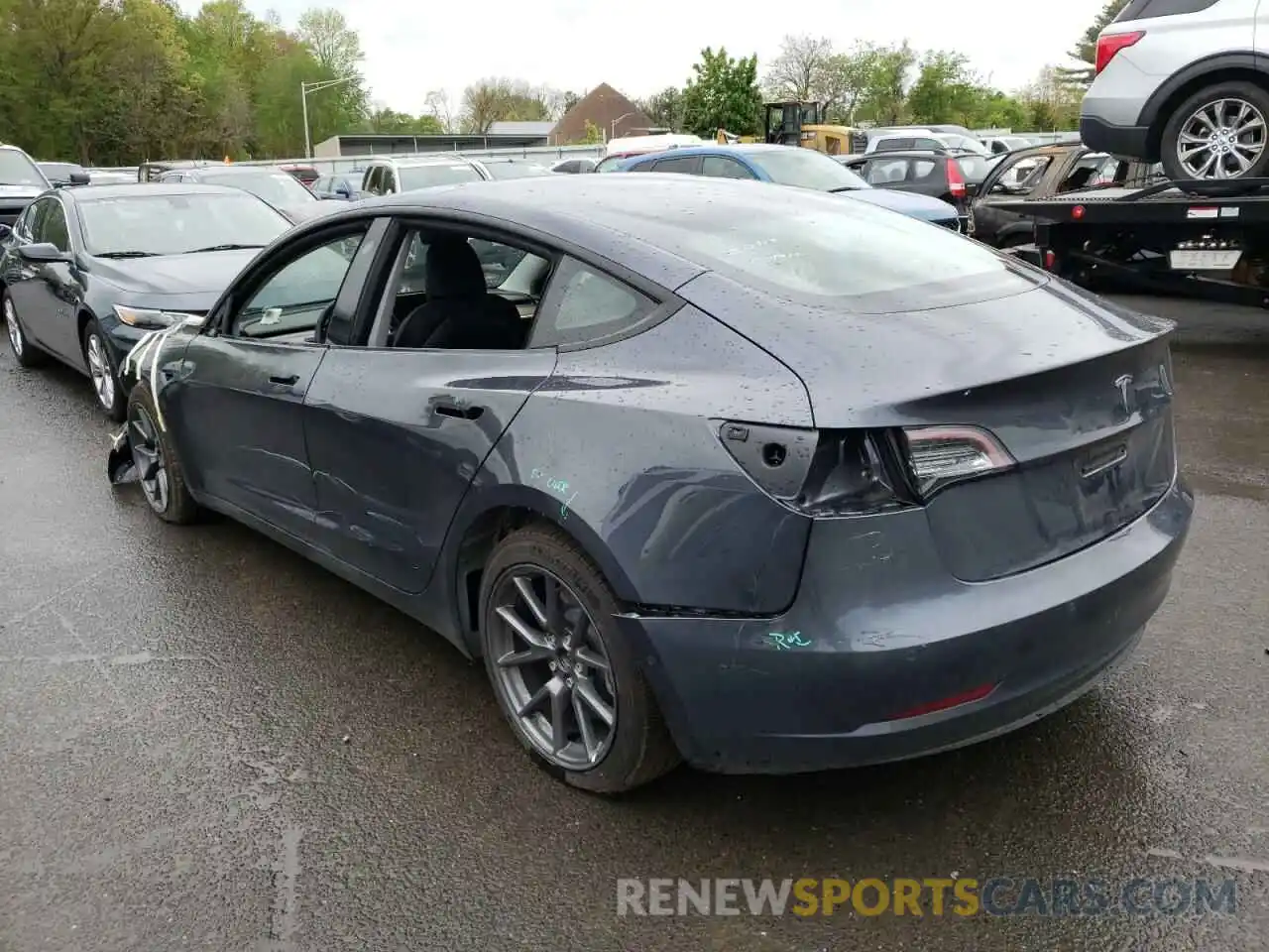 3 Фотография поврежденного автомобиля 5YJ3E1EA5MF086001 TESLA MODEL 3 2021