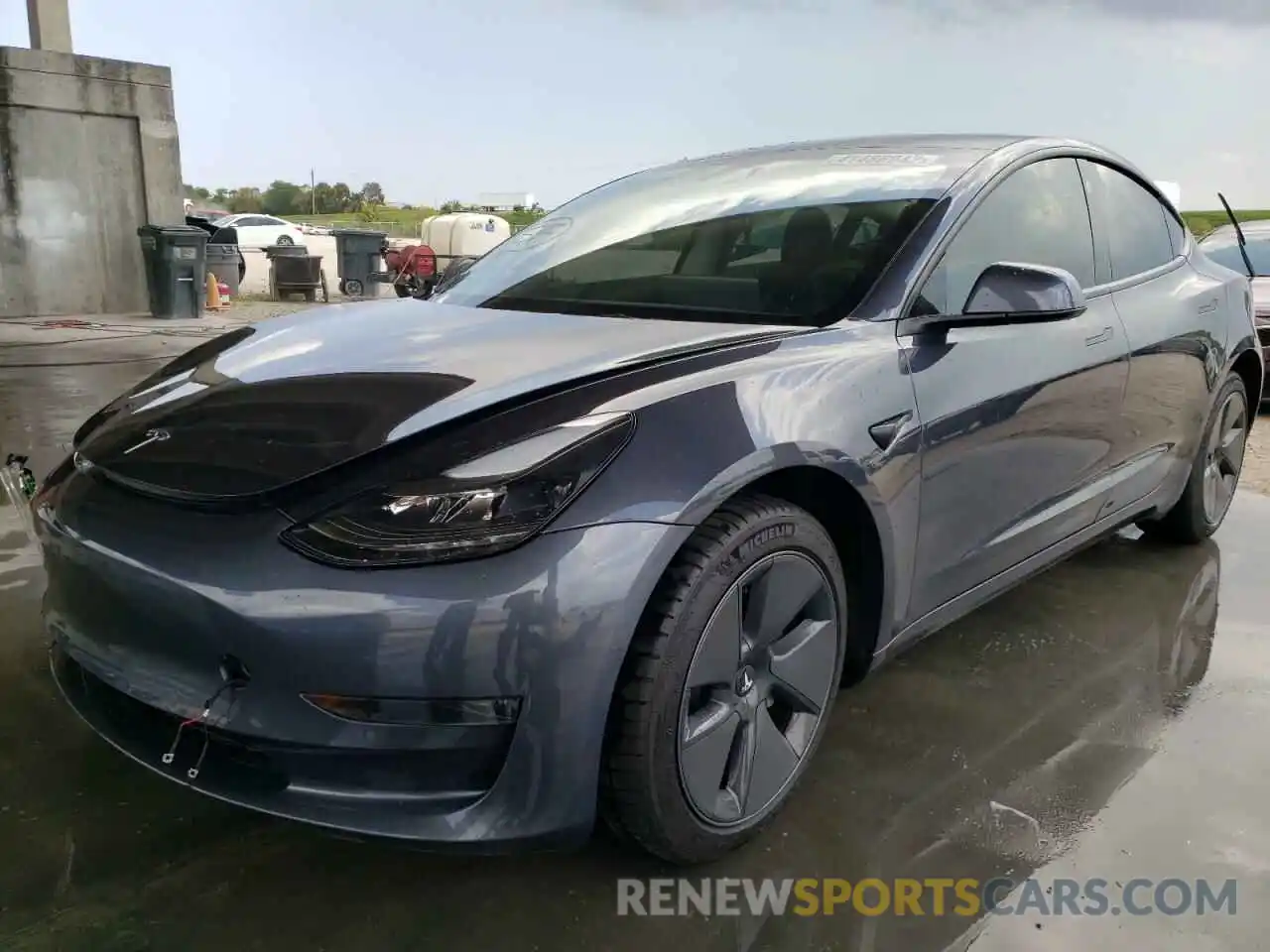 2 Photograph of a damaged car 5YJ3E1EA5MF089349 TESLA MODEL 3 2021