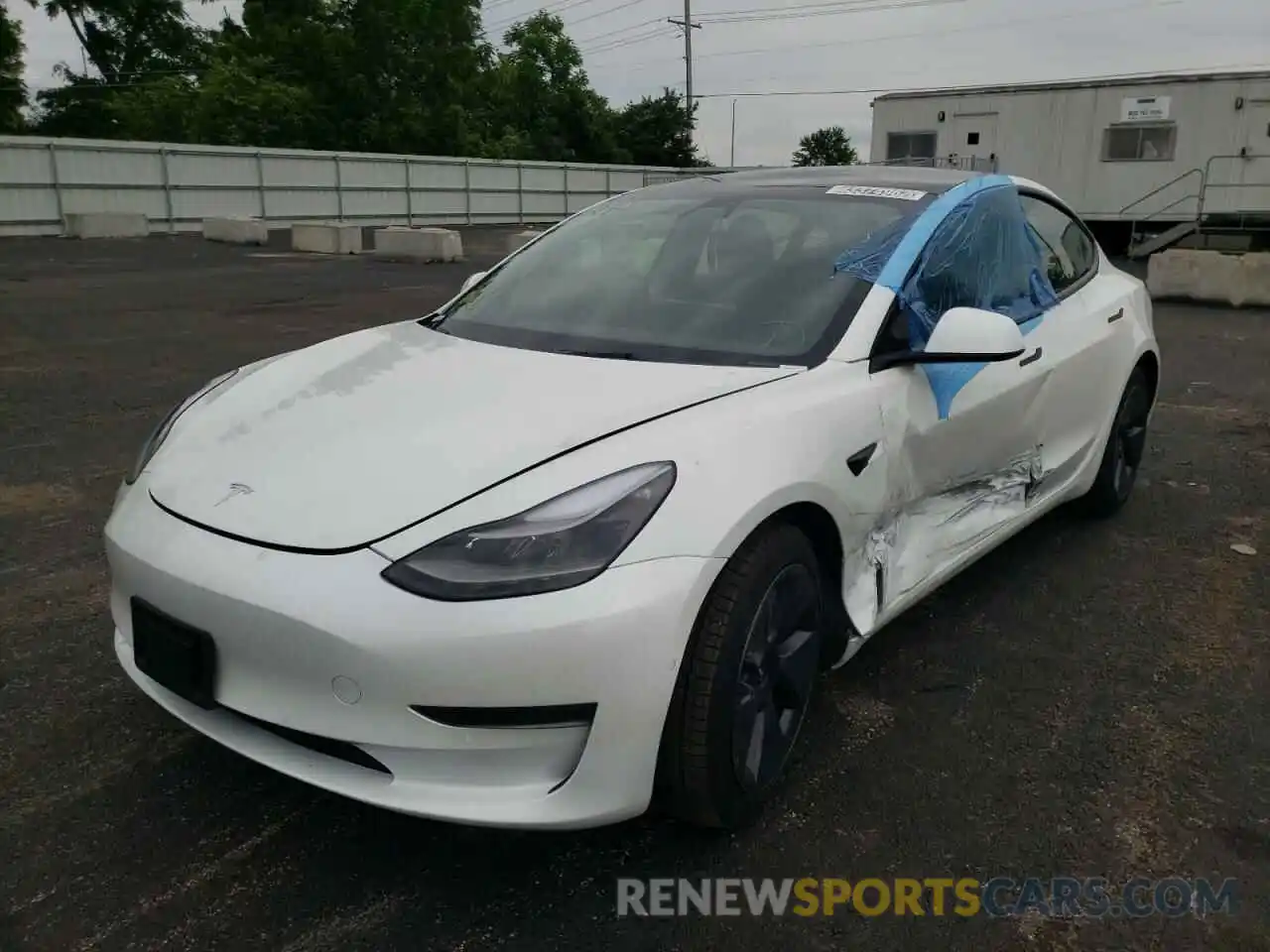 2 Фотография поврежденного автомобиля 5YJ3E1EA5MF091618 TESLA MODEL 3 2021