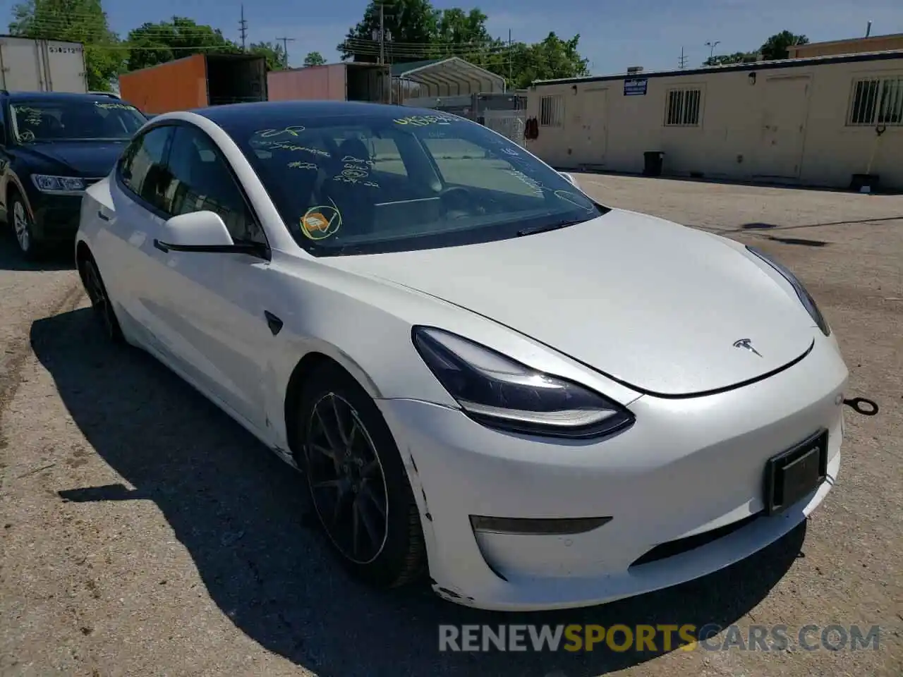 1 Photograph of a damaged car 5YJ3E1EA5MF092204 TESLA MODEL 3 2021