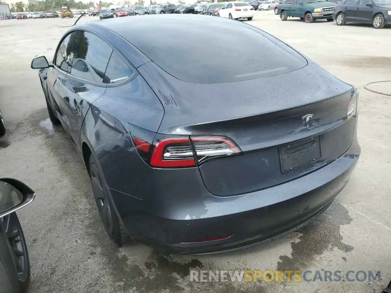 3 Фотография поврежденного автомобиля 5YJ3E1EA5MF093823 TESLA MODEL 3 2021