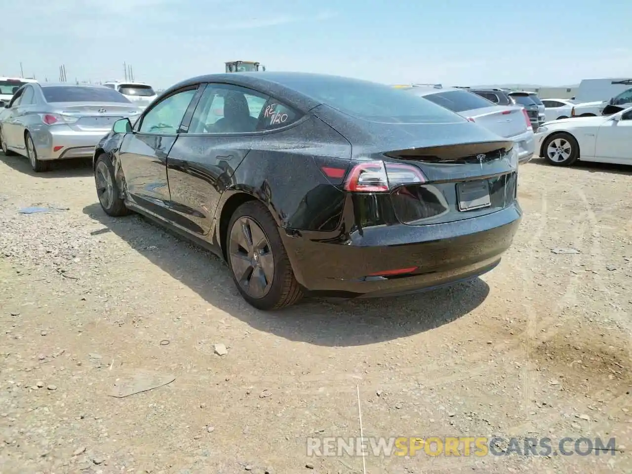 3 Photograph of a damaged car 5YJ3E1EA5MF094048 TESLA MODEL 3 2021