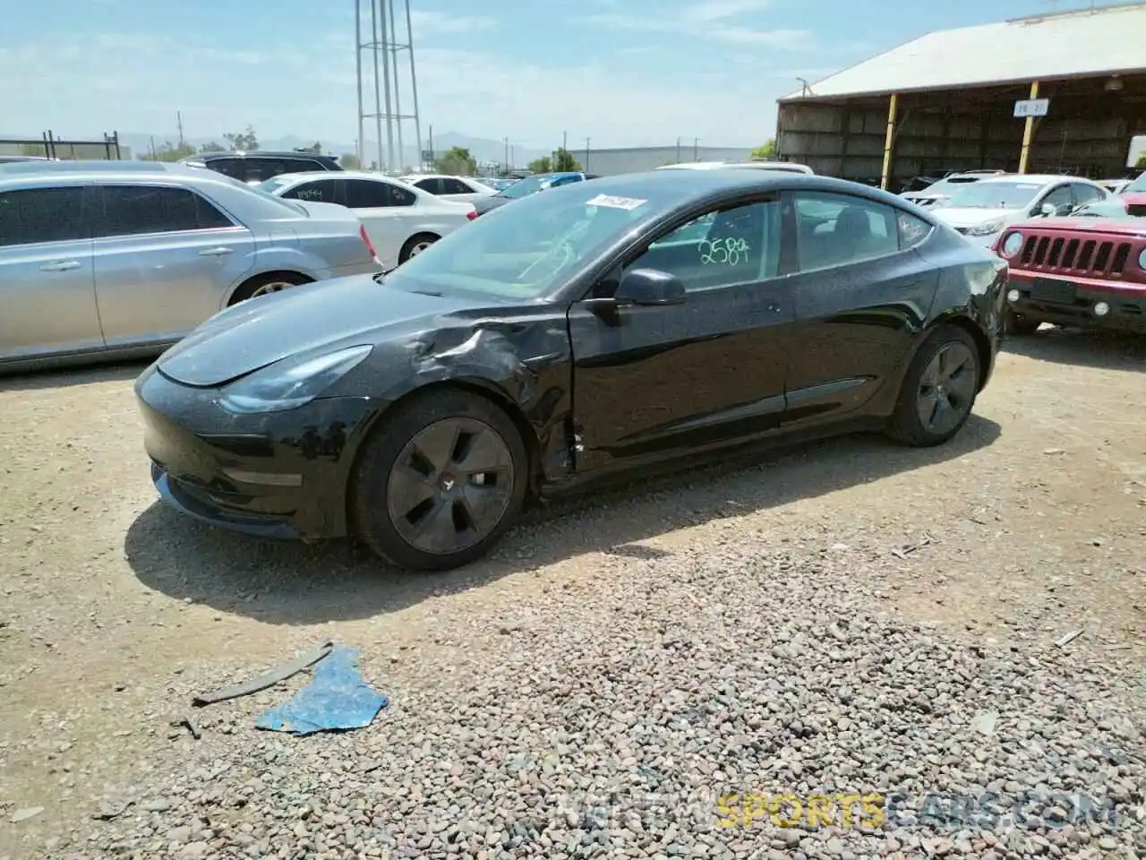 9 Фотография поврежденного автомобиля 5YJ3E1EA5MF094048 TESLA MODEL 3 2021