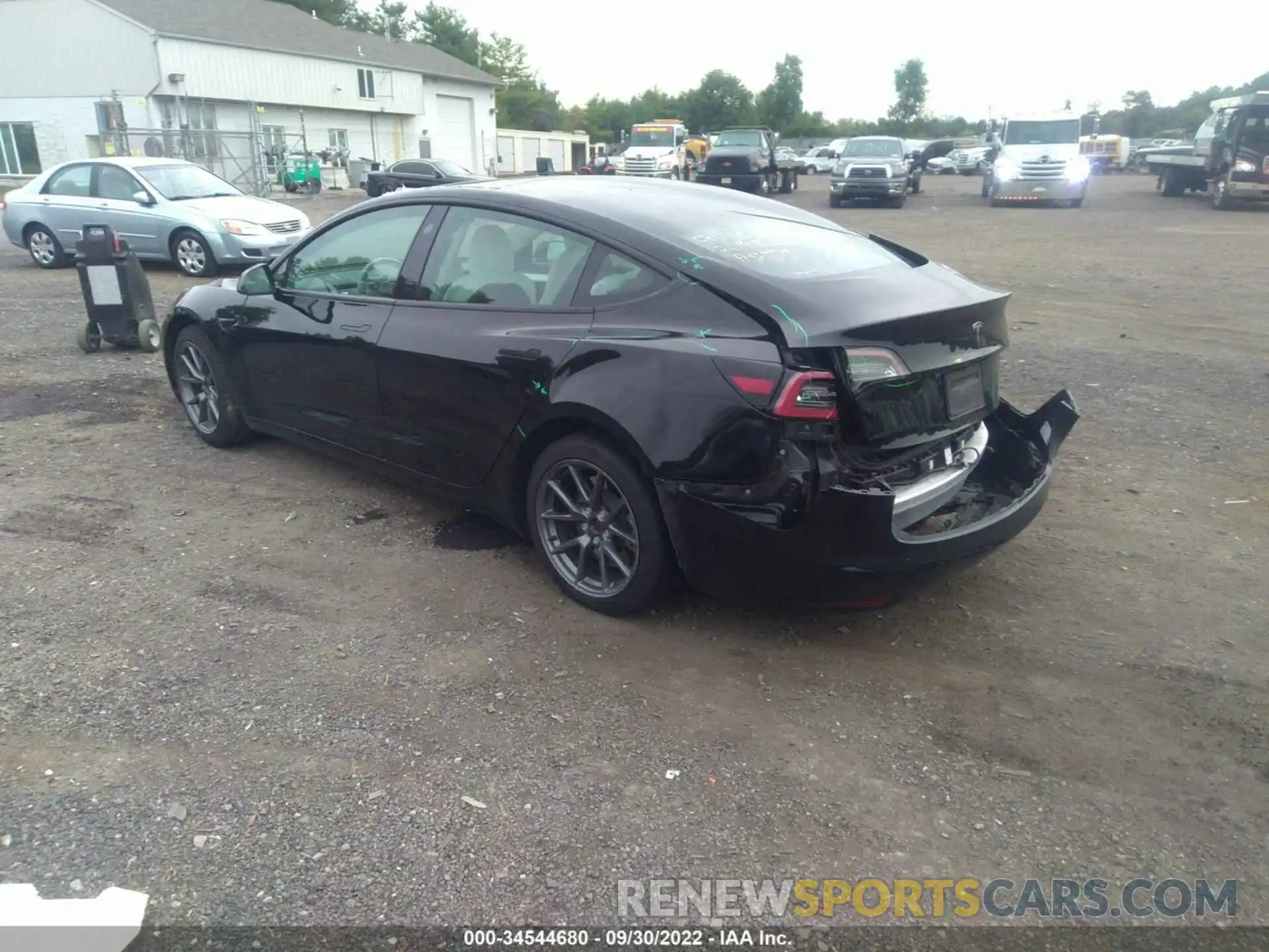 3 Photograph of a damaged car 5YJ3E1EA5MF098732 TESLA MODEL 3 2021