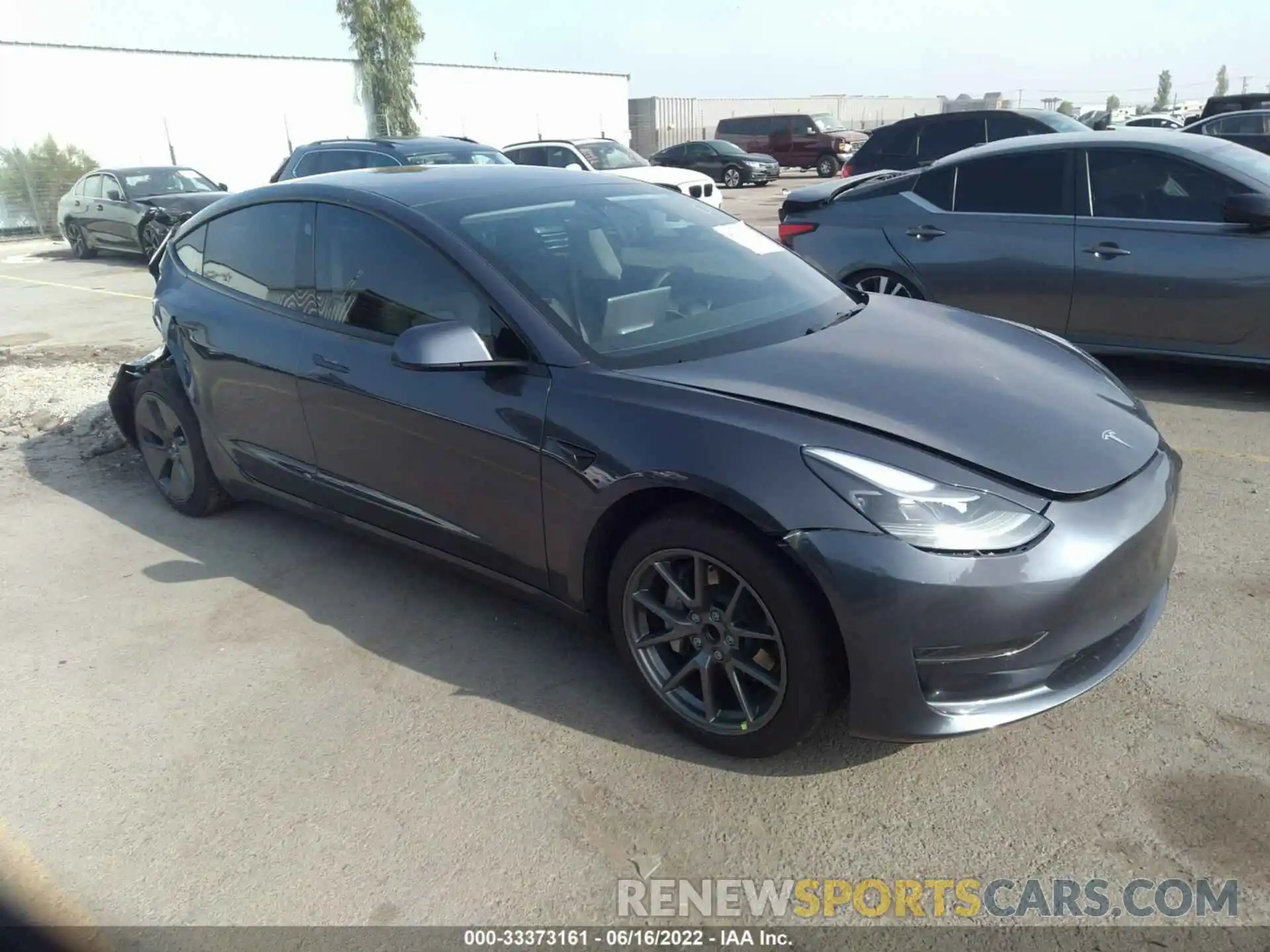 1 Photograph of a damaged car 5YJ3E1EA5MF100270 TESLA MODEL 3 2021