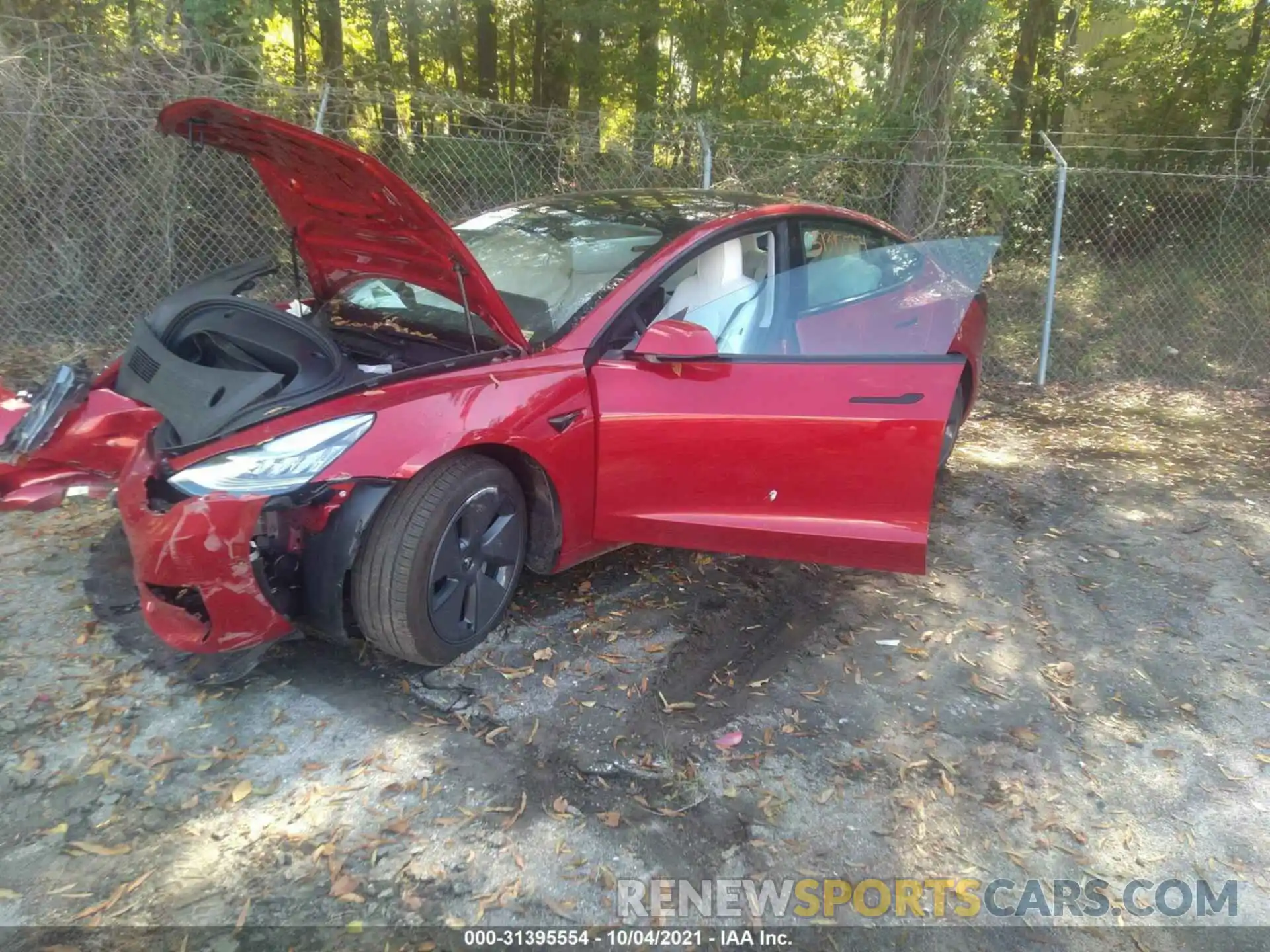 2 Photograph of a damaged car 5YJ3E1EA5MF852258 TESLA MODEL 3 2021