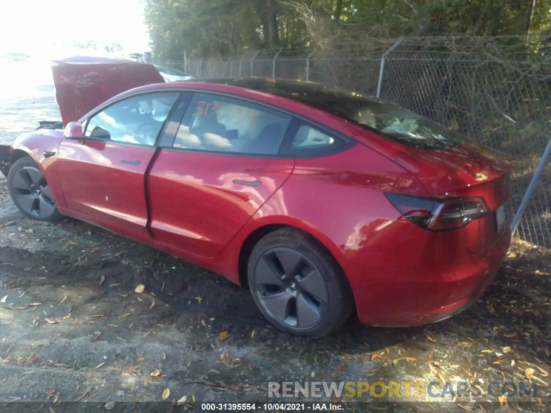 3 Photograph of a damaged car 5YJ3E1EA5MF852258 TESLA MODEL 3 2021