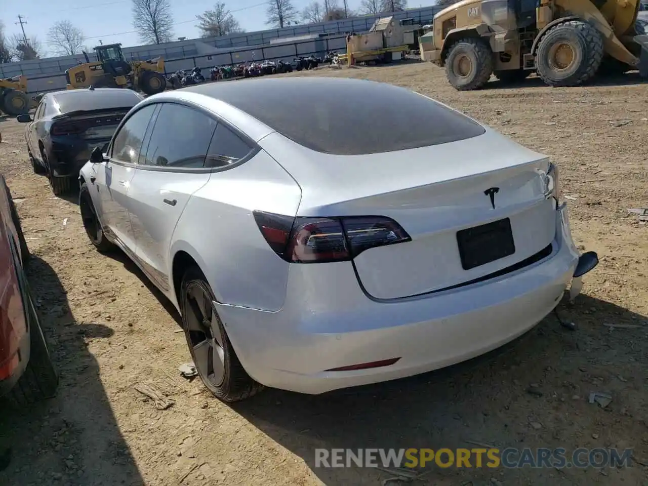 3 Photograph of a damaged car 5YJ3E1EA5MF854298 TESLA MODEL 3 2021