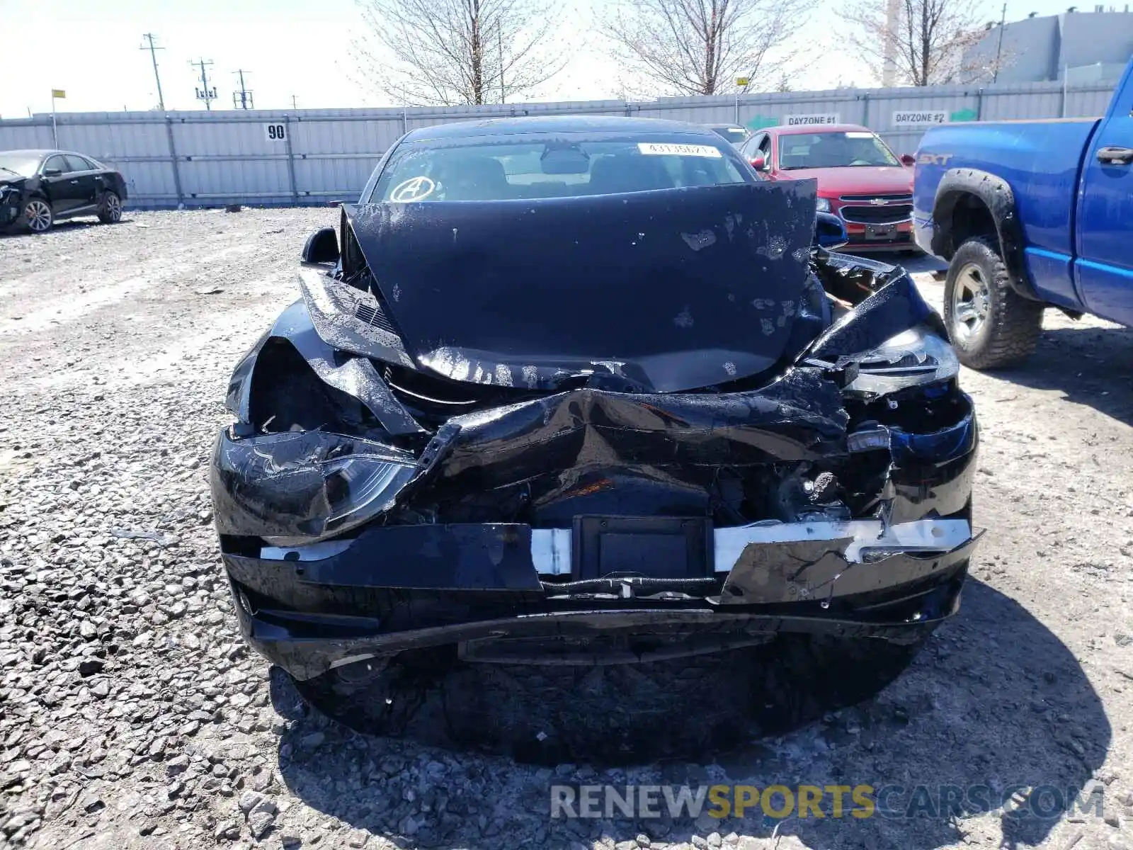 9 Photograph of a damaged car 5YJ3E1EA5MF857430 TESLA MODEL 3 2021