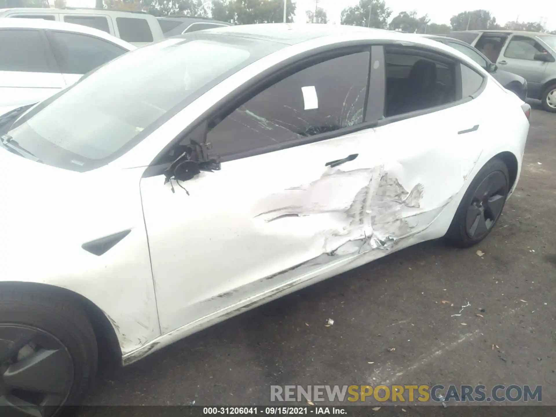 6 Photograph of a damaged car 5YJ3E1EA5MF867388 TESLA MODEL 3 2021