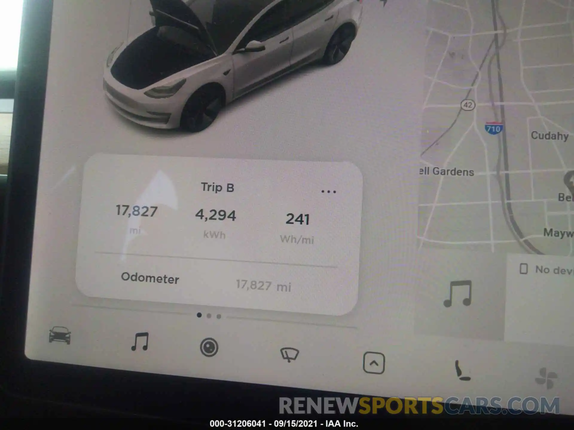 7 Photograph of a damaged car 5YJ3E1EA5MF867388 TESLA MODEL 3 2021