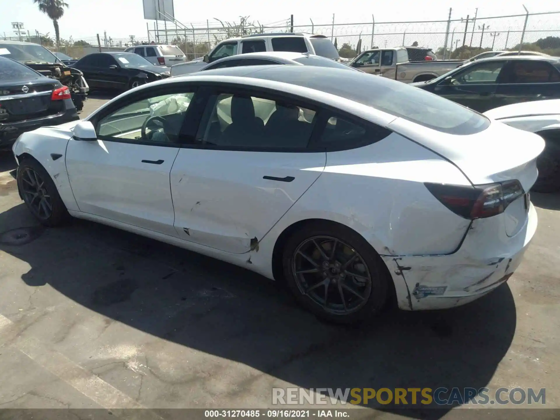 3 Photograph of a damaged car 5YJ3E1EA5MF867665 TESLA MODEL 3 2021