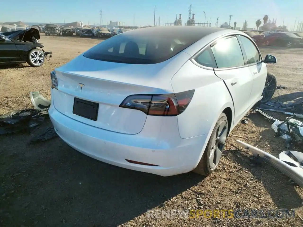 4 Фотография поврежденного автомобиля 5YJ3E1EA5MF867746 TESLA MODEL 3 2021