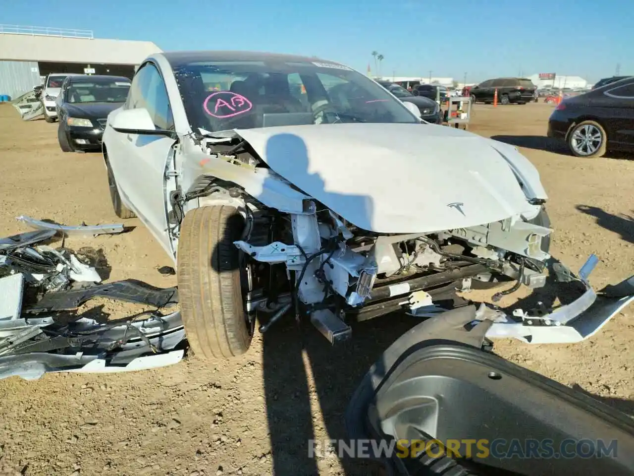 9 Photograph of a damaged car 5YJ3E1EA5MF867746 TESLA MODEL 3 2021