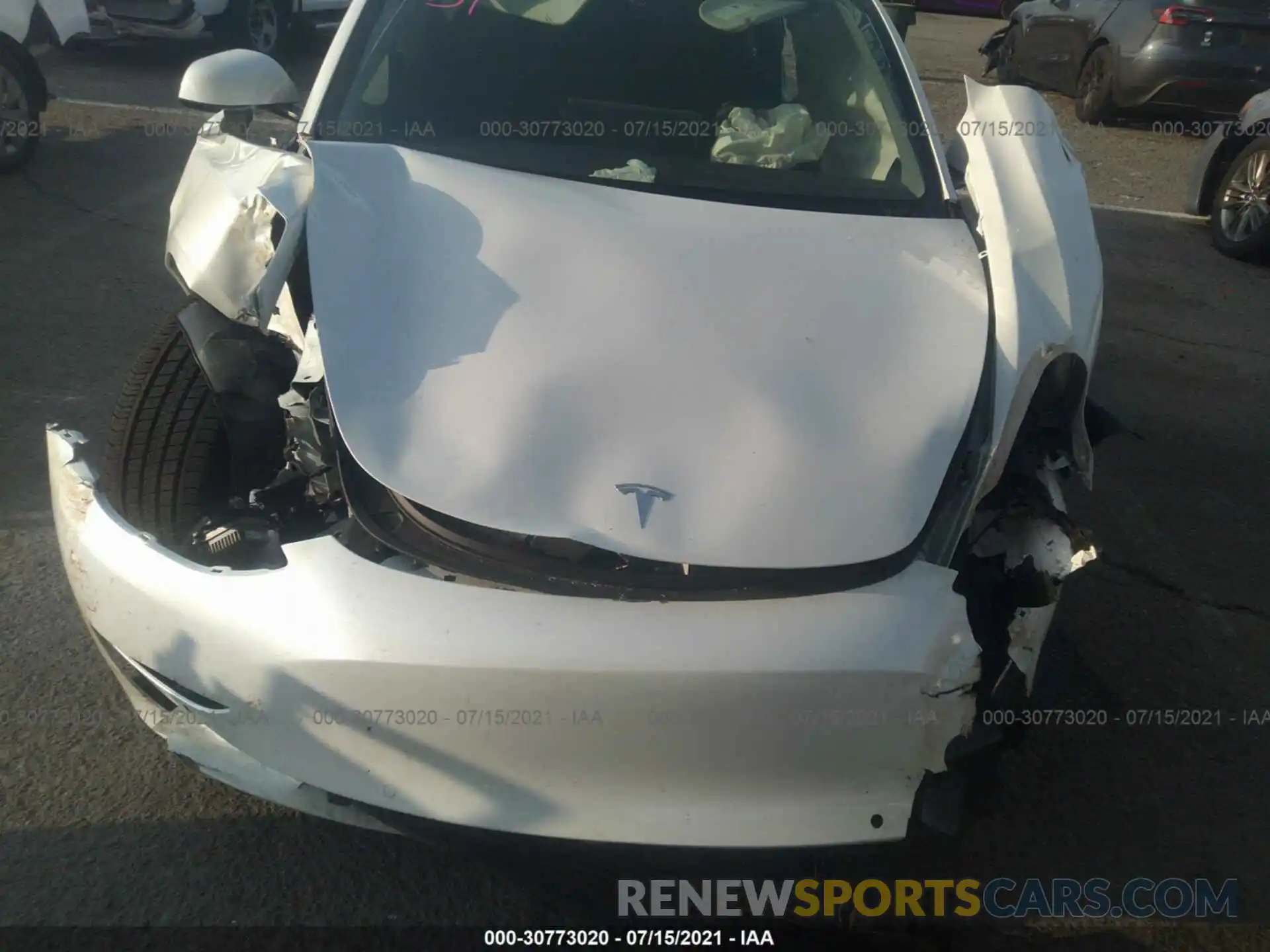 6 Photograph of a damaged car 5YJ3E1EA5MF872140 TESLA MODEL 3 2021