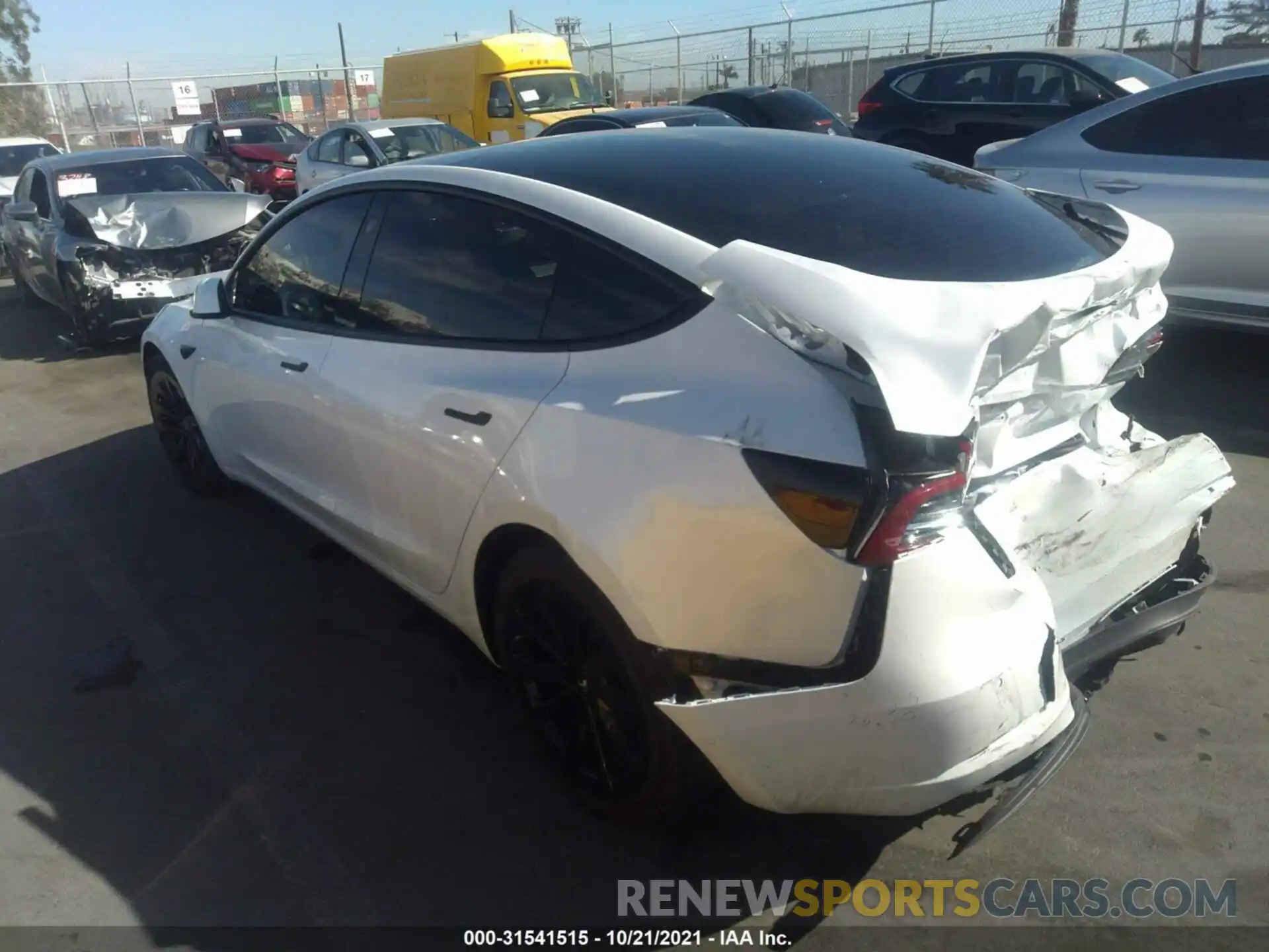 3 Photograph of a damaged car 5YJ3E1EA5MF874583 TESLA MODEL 3 2021