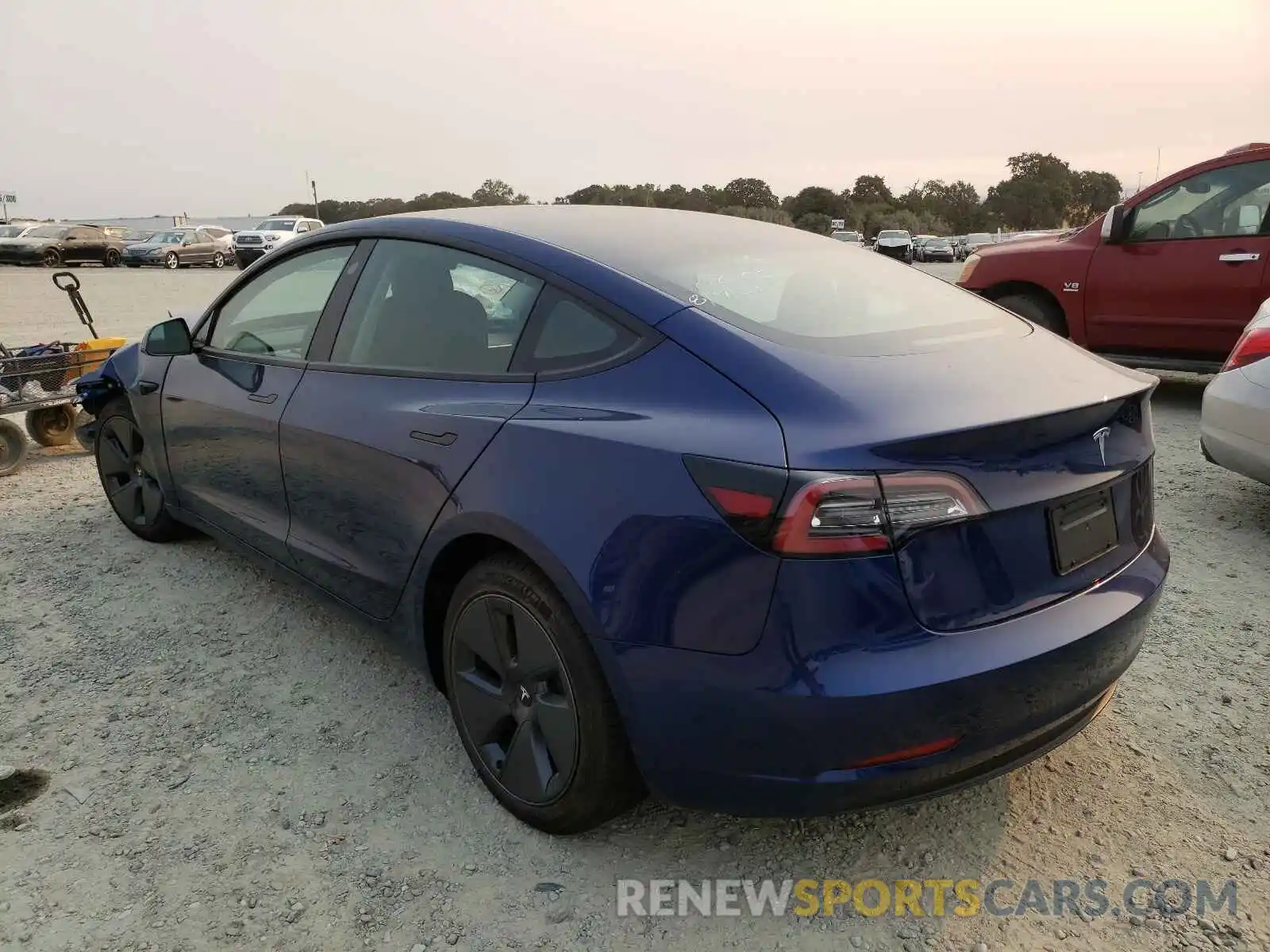 3 Photograph of a damaged car 5YJ3E1EA5MF876415 TESLA MODEL 3 2021