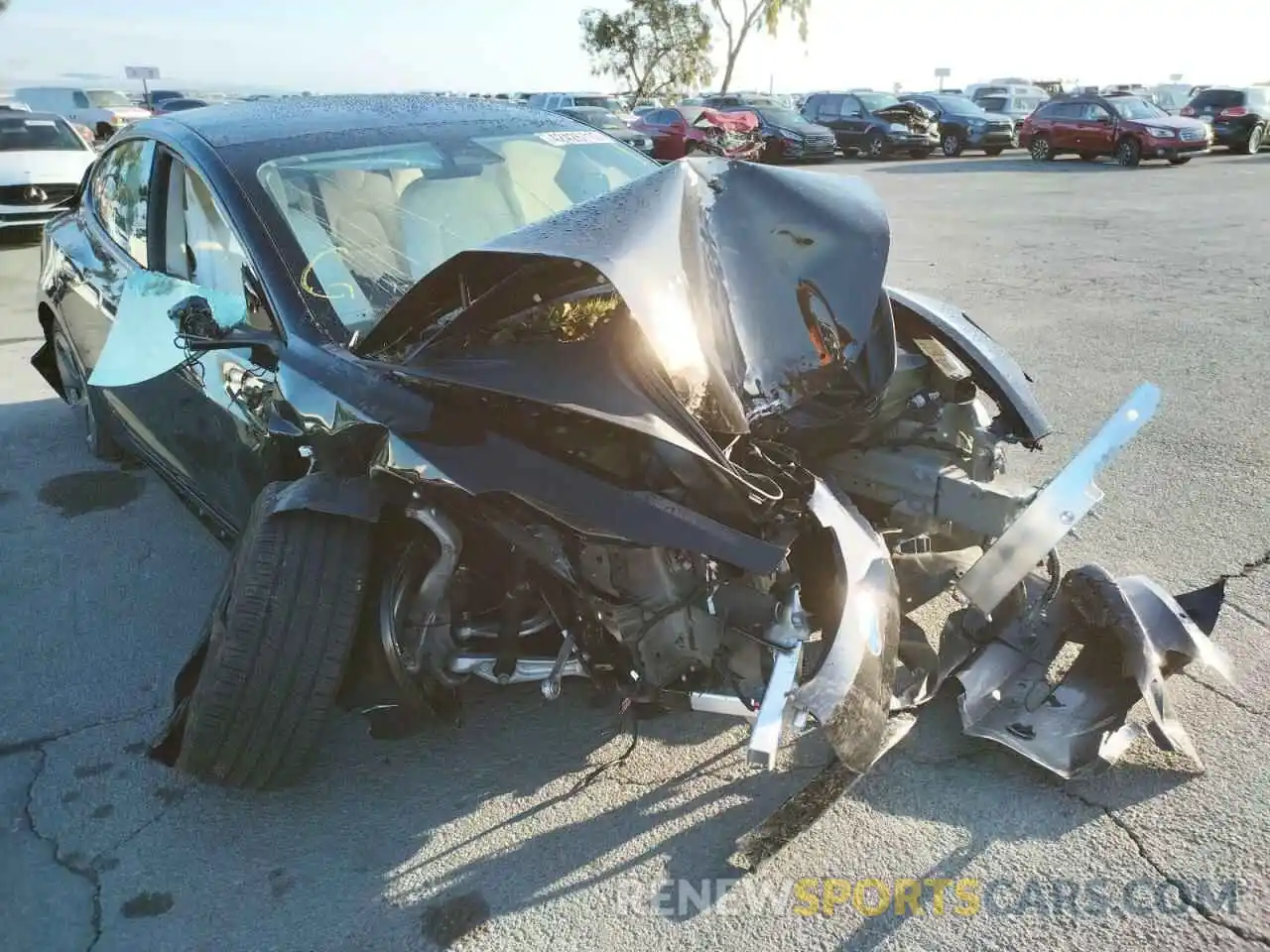 10 Photograph of a damaged car 5YJ3E1EA5MF877127 TESLA MODEL 3 2021