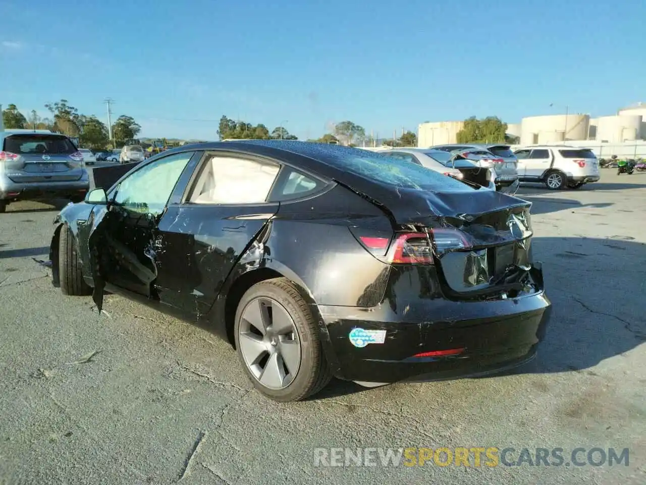 3 Photograph of a damaged car 5YJ3E1EA5MF877127 TESLA MODEL 3 2021