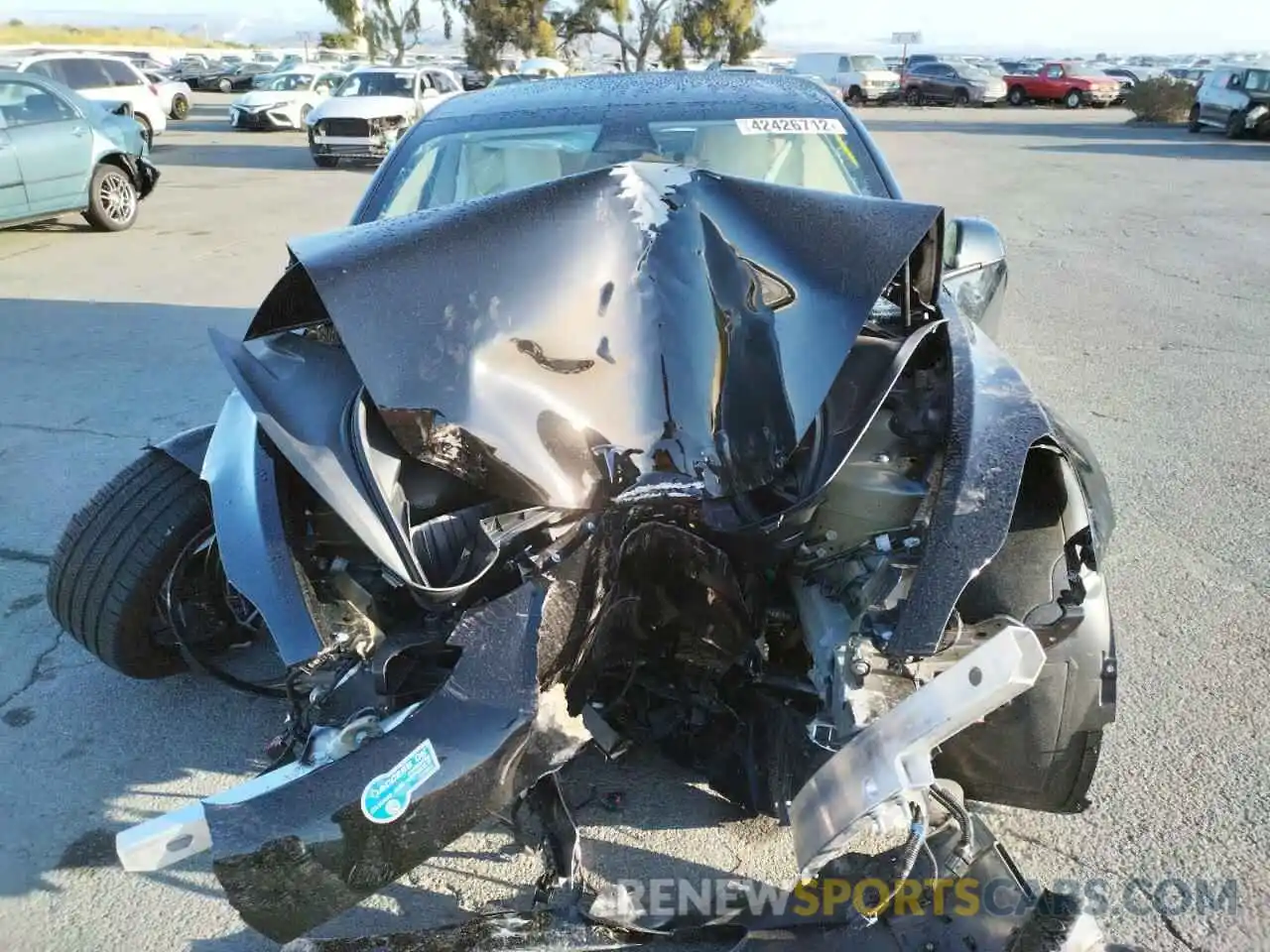 7 Photograph of a damaged car 5YJ3E1EA5MF877127 TESLA MODEL 3 2021