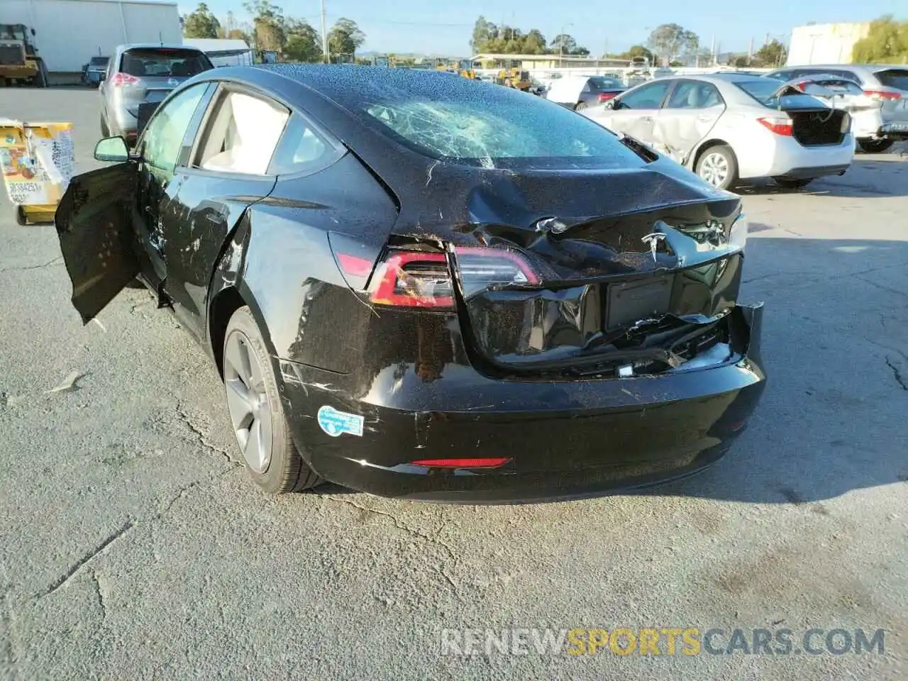 9 Photograph of a damaged car 5YJ3E1EA5MF877127 TESLA MODEL 3 2021