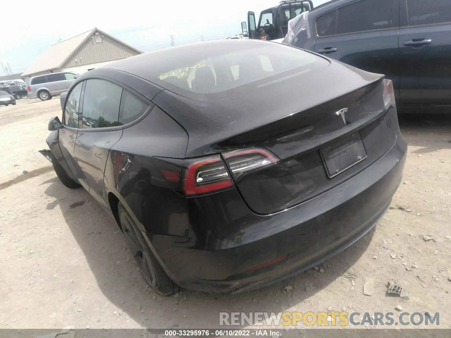 3 Photograph of a damaged car 5YJ3E1EA5MF877743 TESLA MODEL 3 2021