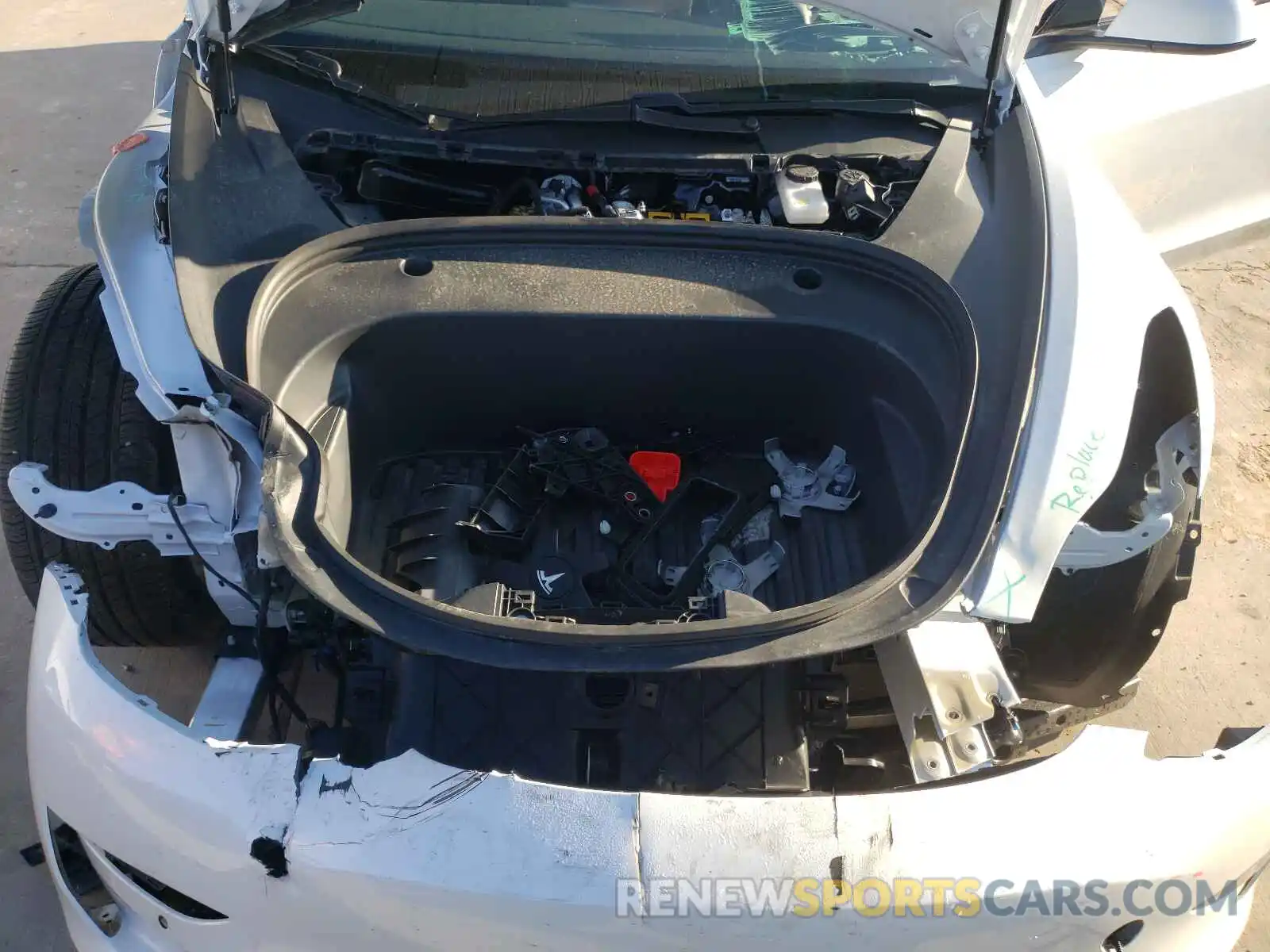 7 Photograph of a damaged car 5YJ3E1EA5MF913477 TESLA MODEL 3 2021