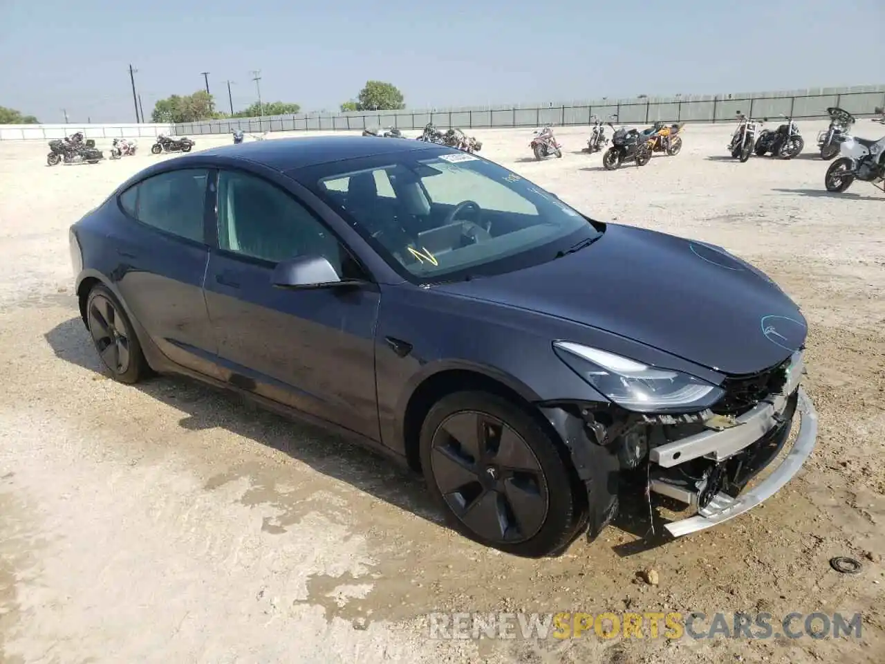 1 Фотография поврежденного автомобиля 5YJ3E1EA5MF921384 TESLA MODEL 3 2021