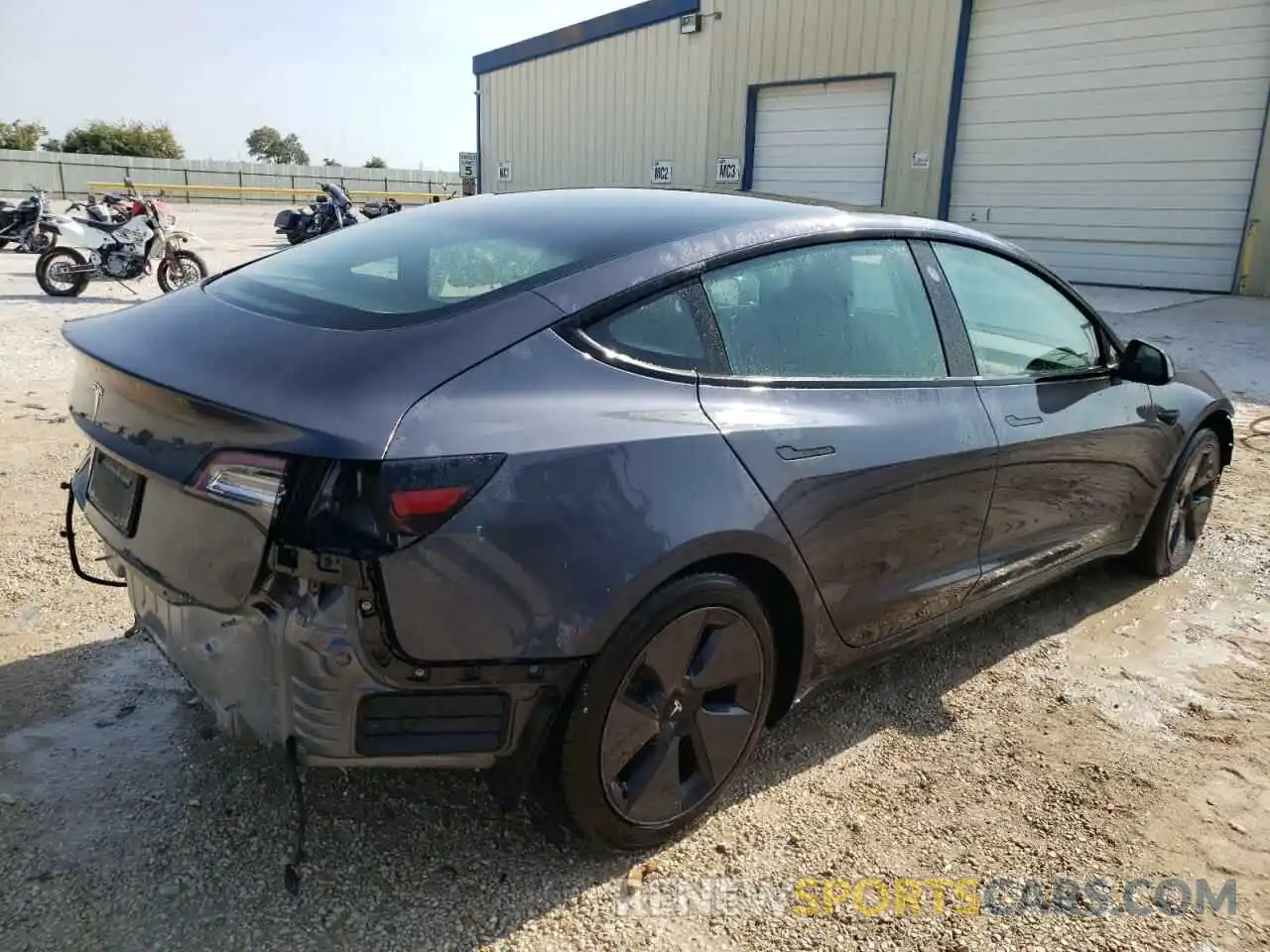 4 Фотография поврежденного автомобиля 5YJ3E1EA5MF921384 TESLA MODEL 3 2021