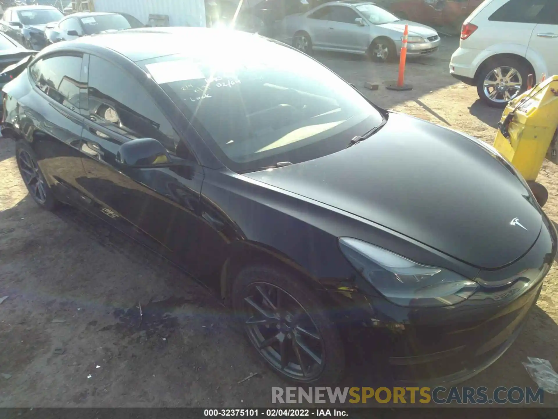 1 Photograph of a damaged car 5YJ3E1EA5MF922289 TESLA MODEL 3 2021