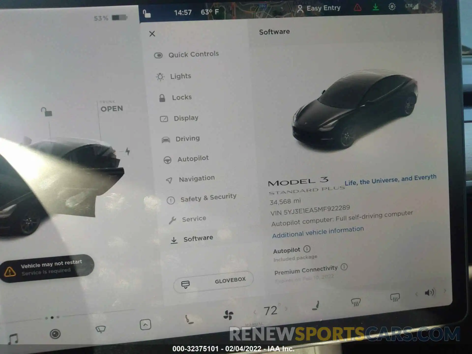 7 Photograph of a damaged car 5YJ3E1EA5MF922289 TESLA MODEL 3 2021