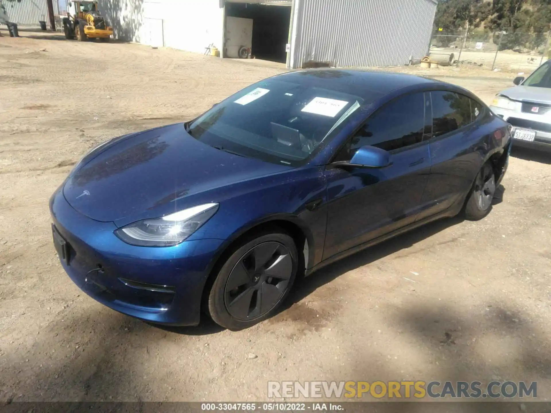 2 Photograph of a damaged car 5YJ3E1EA5MF940209 TESLA MODEL 3 2021